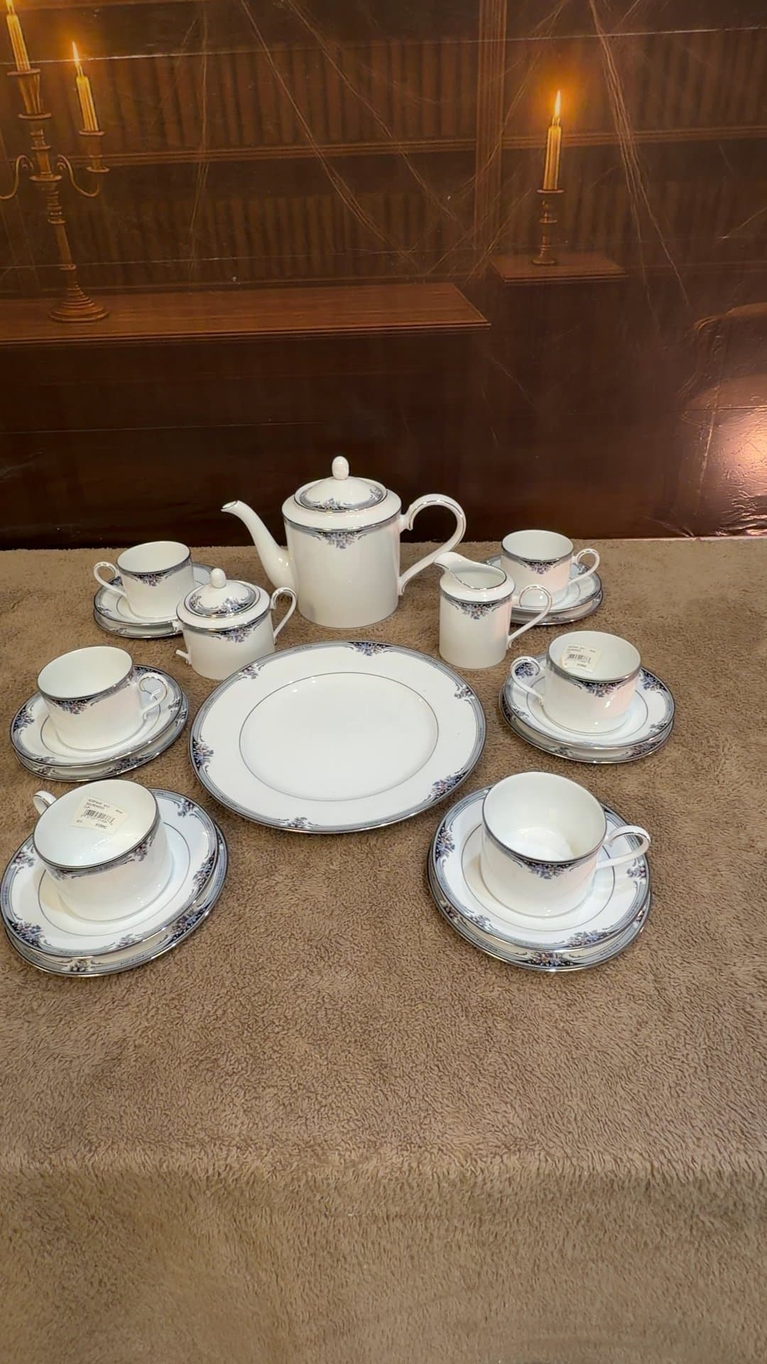 Noritake Squirewood Fine China Tea Set - Image 1