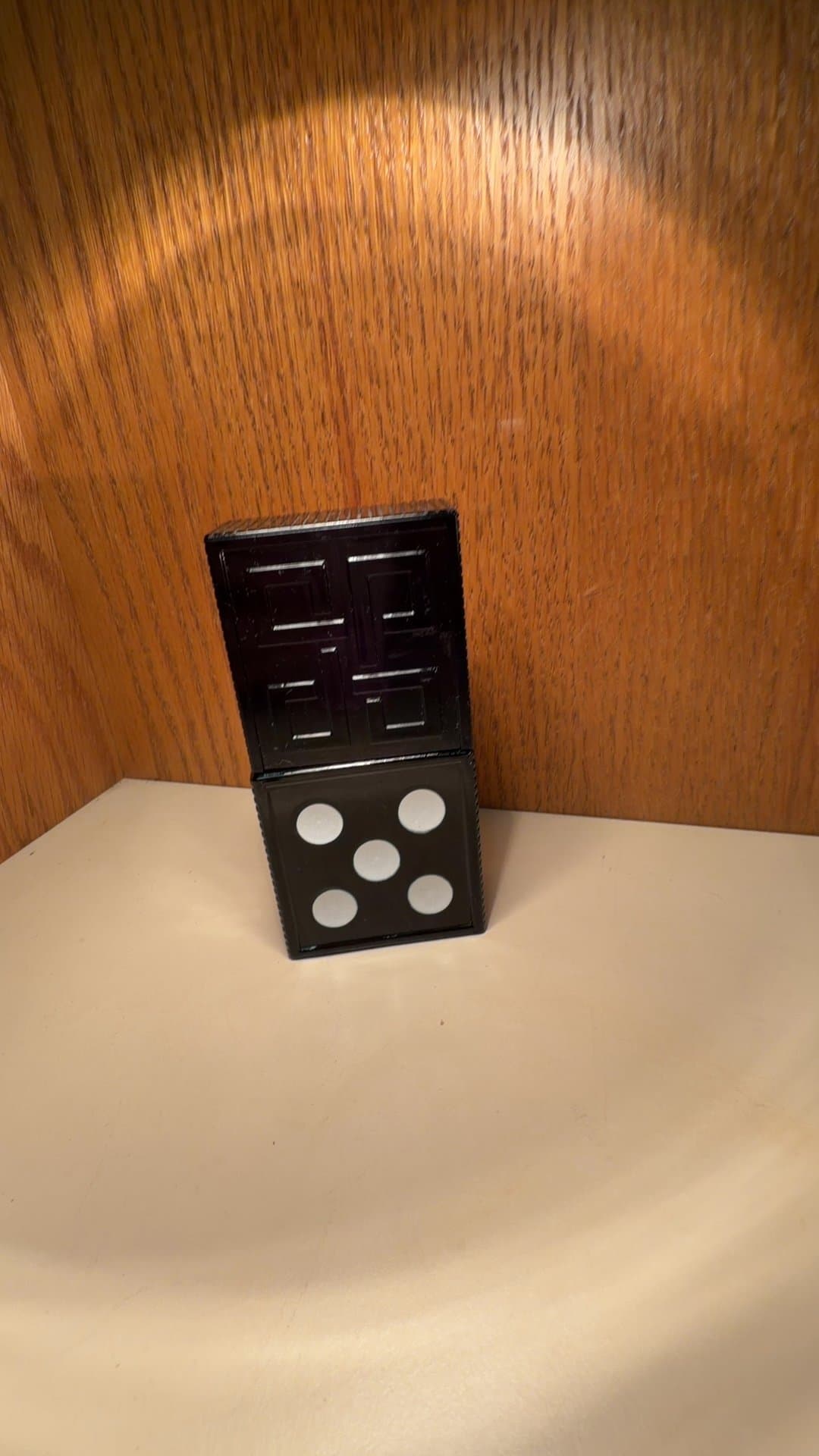 Vintage Domino-Themed Aftershave Bottle - Image 1