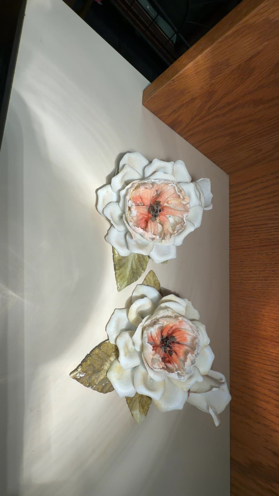 Porcelain Garden Rose Decor - Image 1