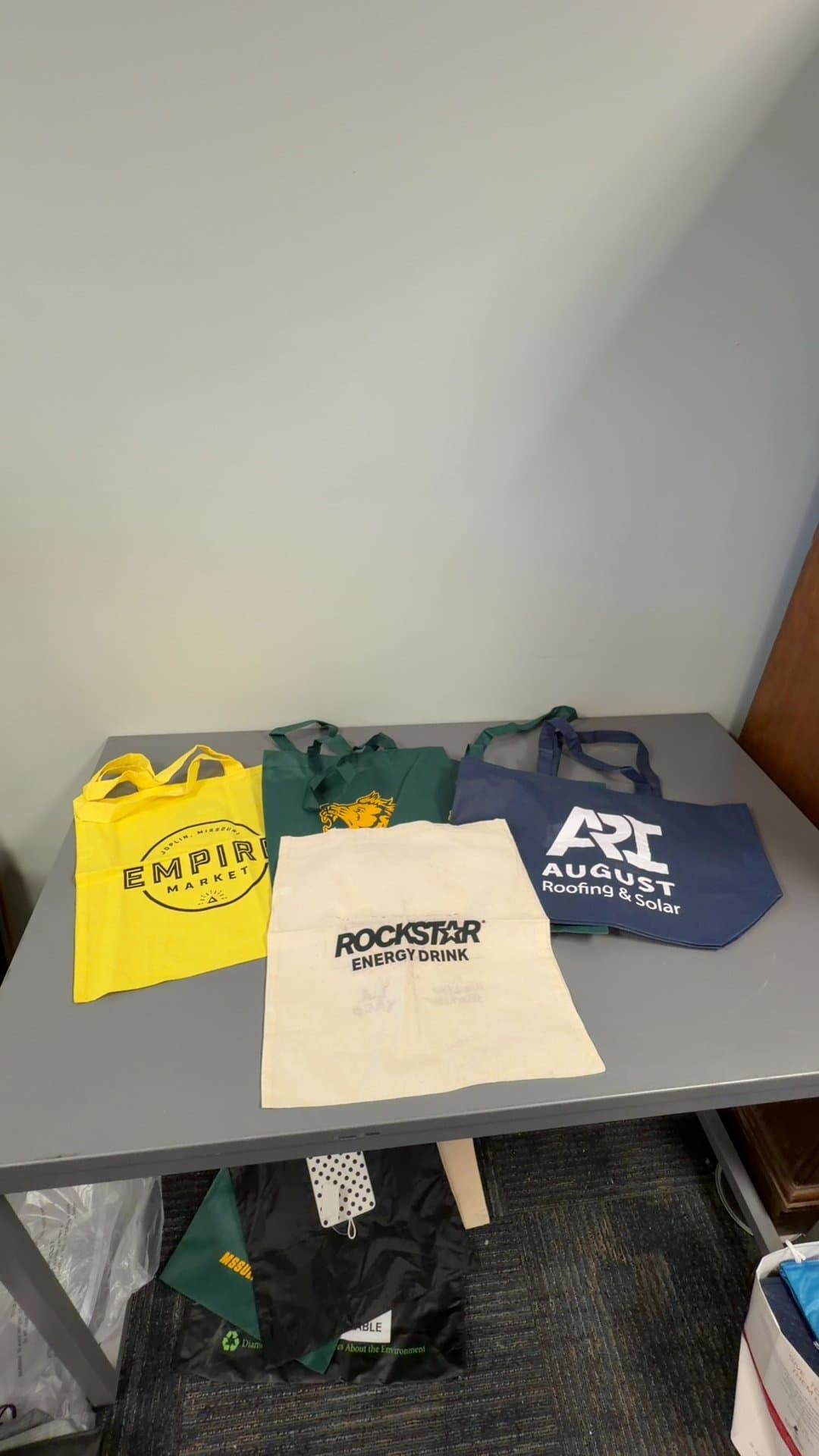 Assorted Promotional Canvas and Non-Woven Tote Bags Lot - Image 1