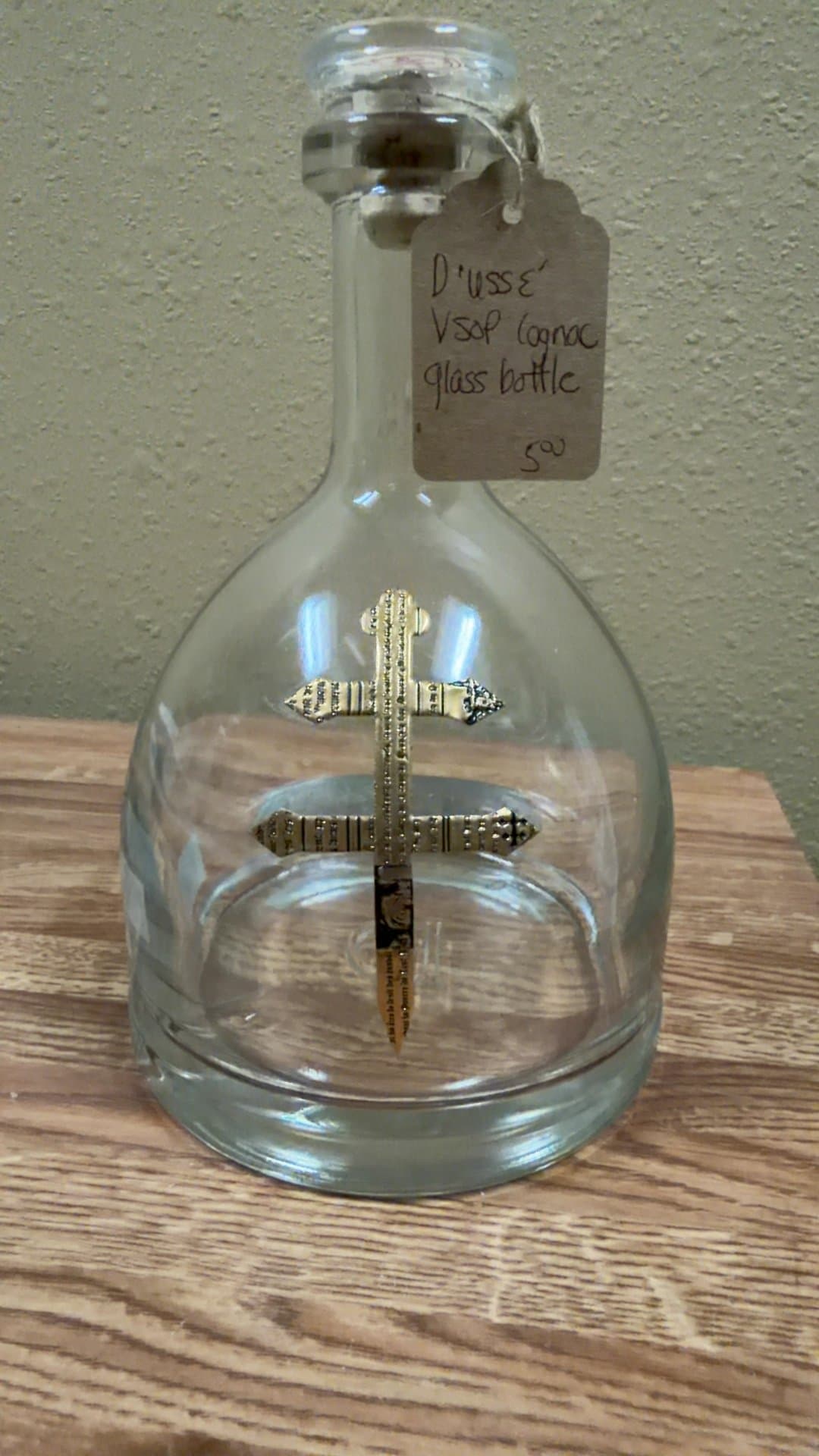 D'usse VSOP Cognac Glass Bottle - Image 1