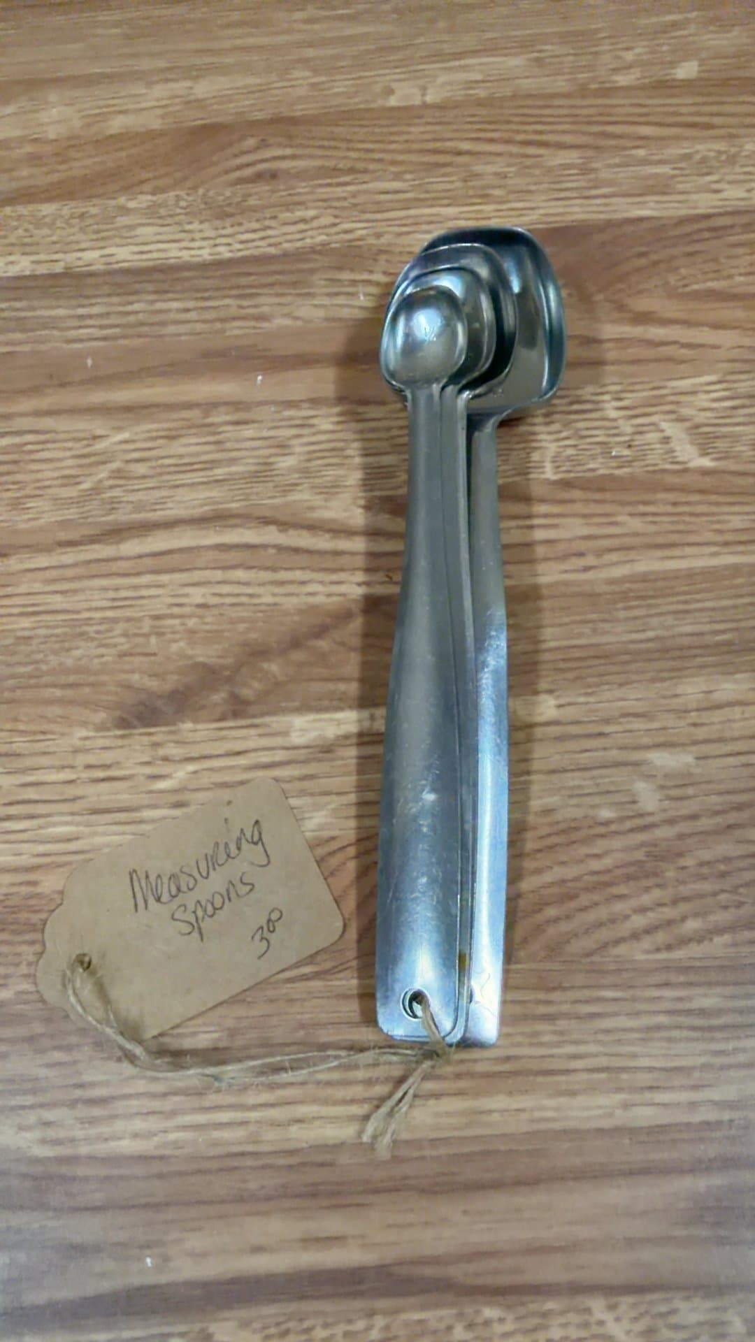 Vintage Stainless Steel Measuring Spoons - Image 1