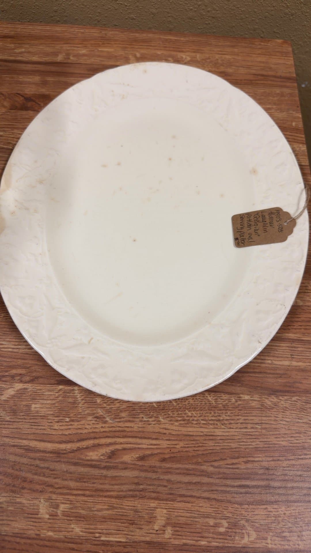 1940s-50s Homer Laughlin 'Georgian' Pattern Oval Serving Platter - Image 1