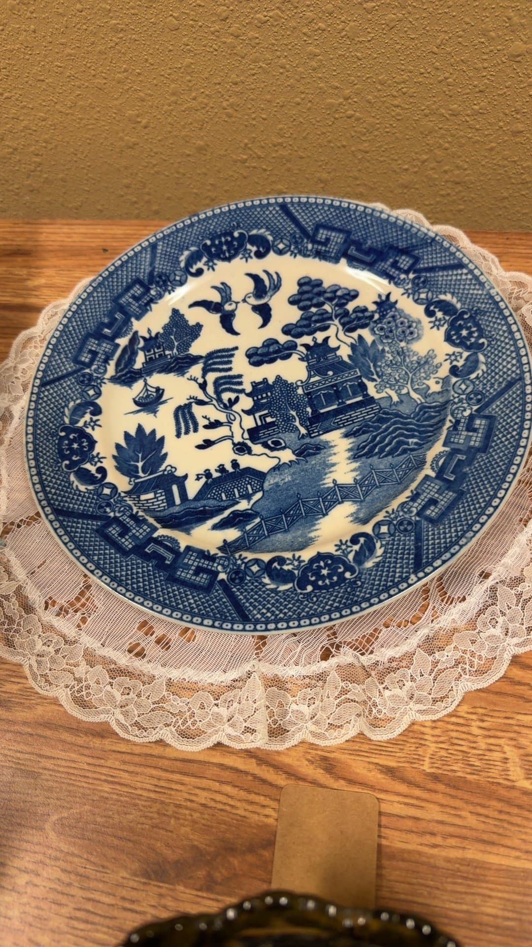 Blue Willow Pattern Plate - Image 1