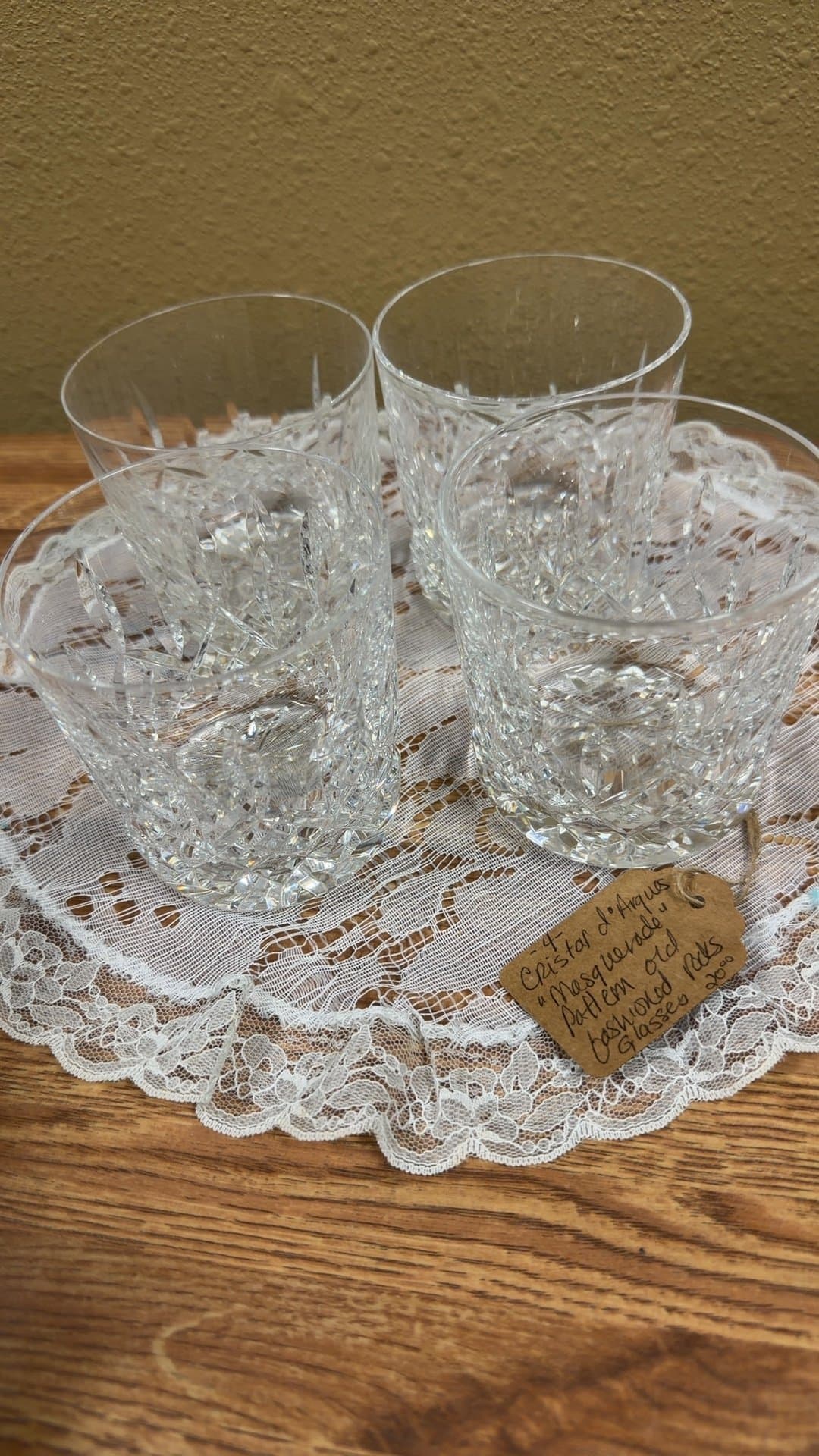 Cristal d'Arques 'Masquerade' Old Fashioned Rocks Glasses Set - Image 1