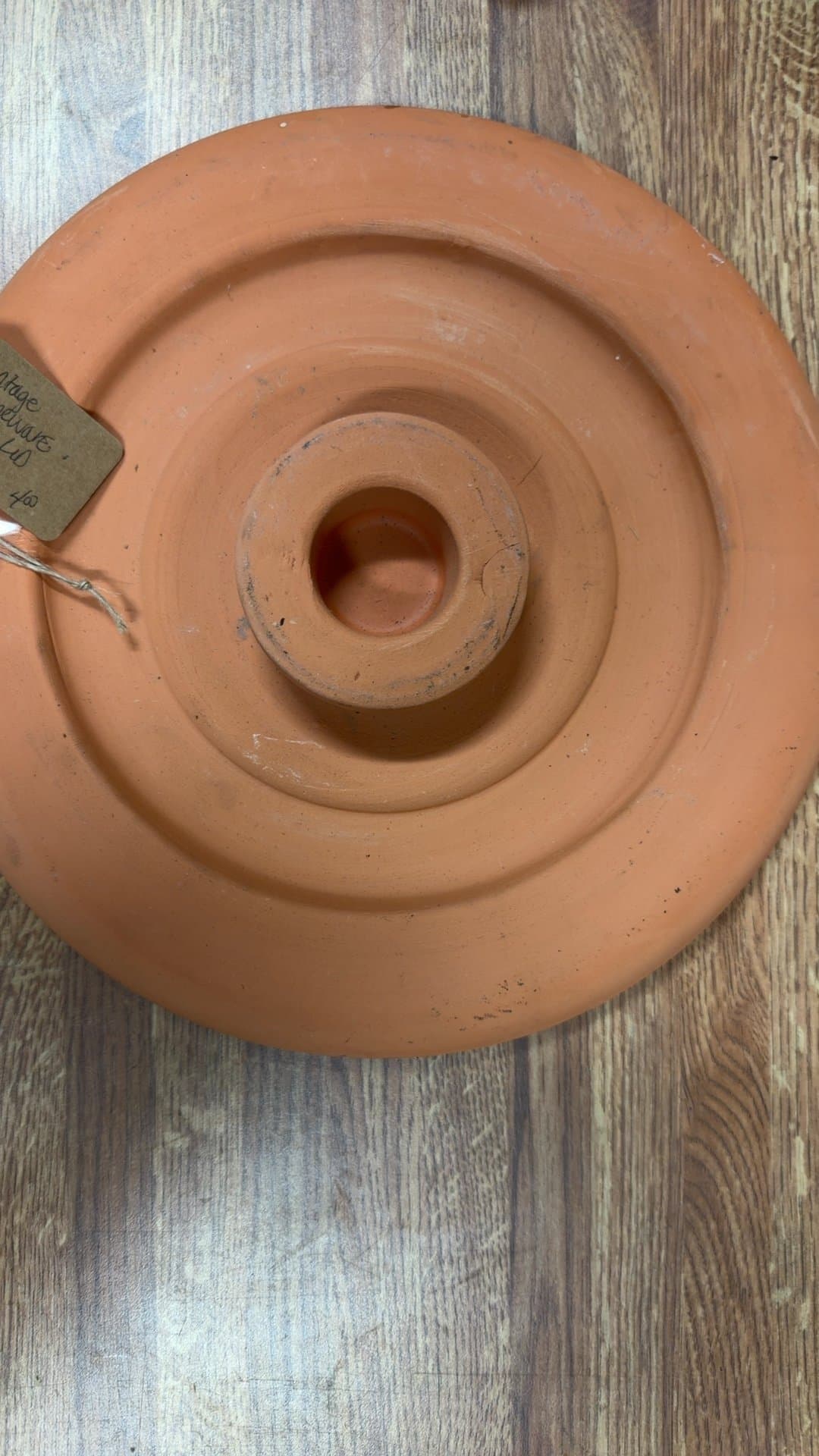Vintage Stoneware Crock Lid - Image 1