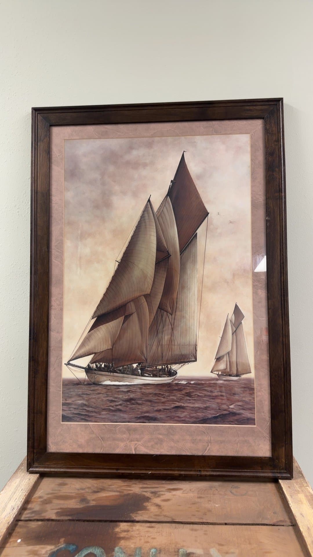 Framed Nautical Sailboat Print