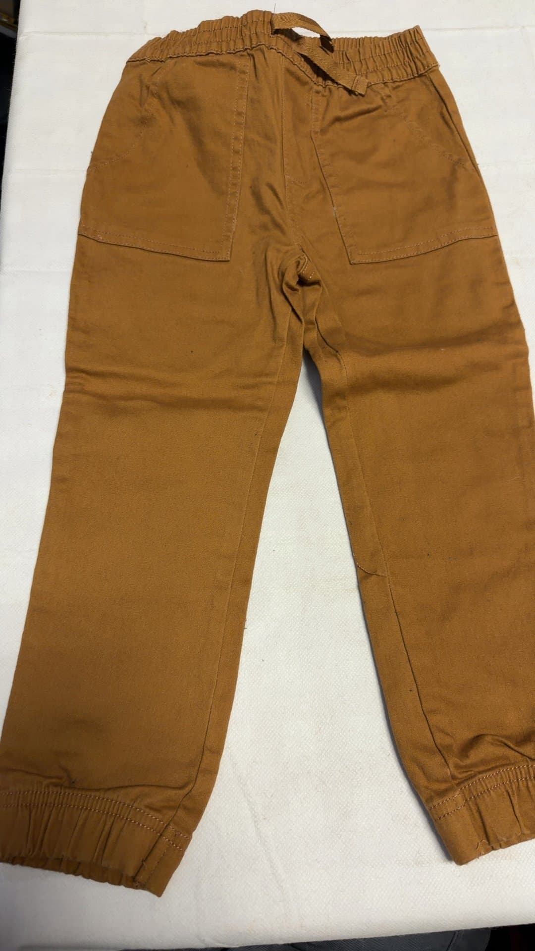 Member's Mark Boys Brown Canvas Joggers Size 5T - Image 1