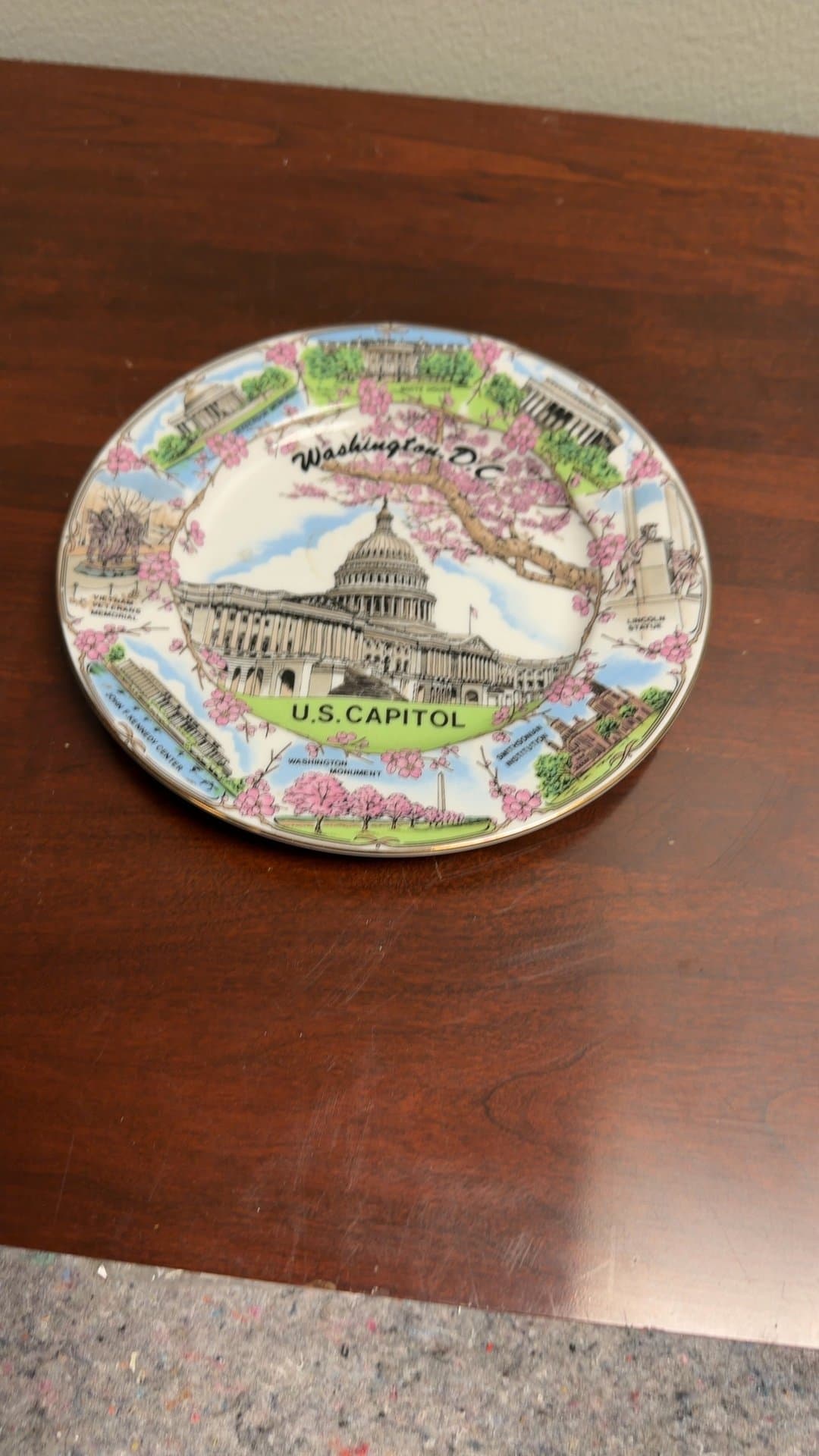Washington D.C. Souvenir Plate - Image 1