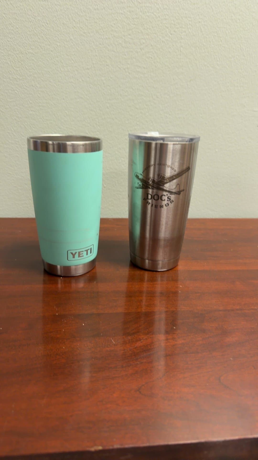 YETI and Doc's Friends Stainless Steel Tumblers - Image 1