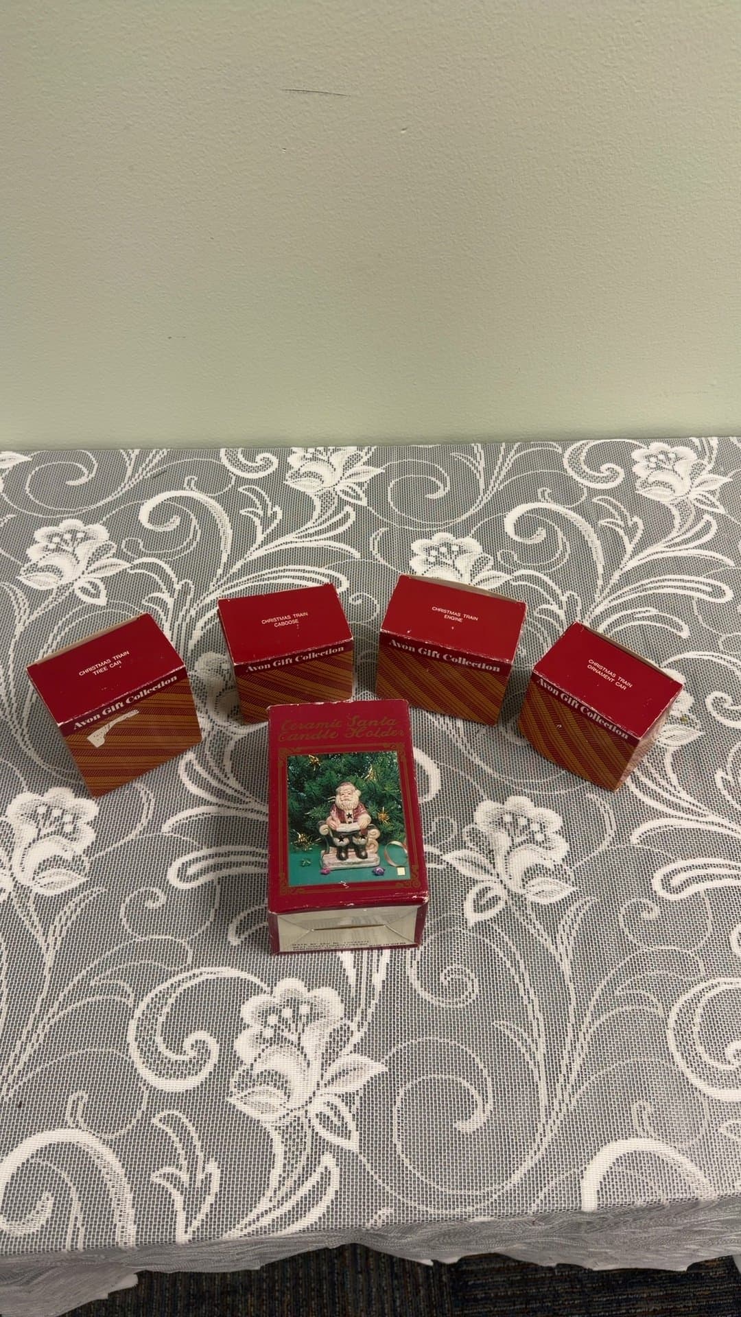 Vintage Avon Christmas Collectibles Set in Original Boxes - Image 1