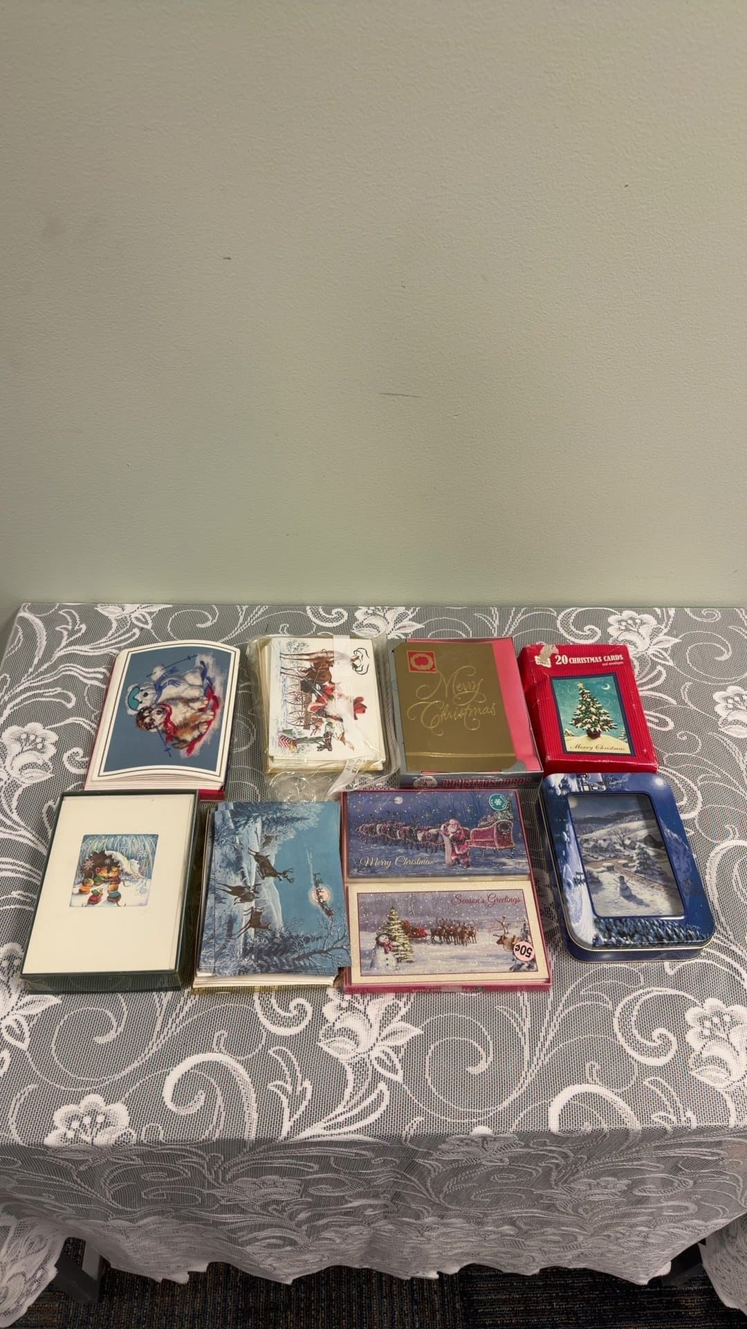 Vintage Assorted Christmas Greeting Cards Lot - Image 1