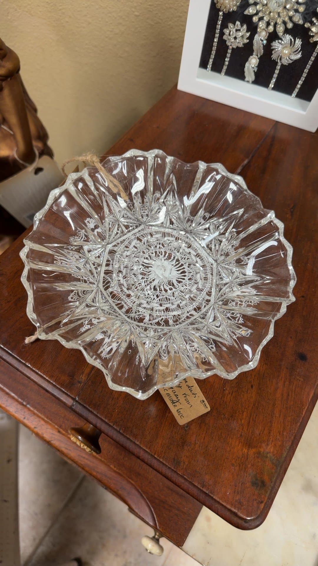 Vintage Glass Candy Dish - Image 1