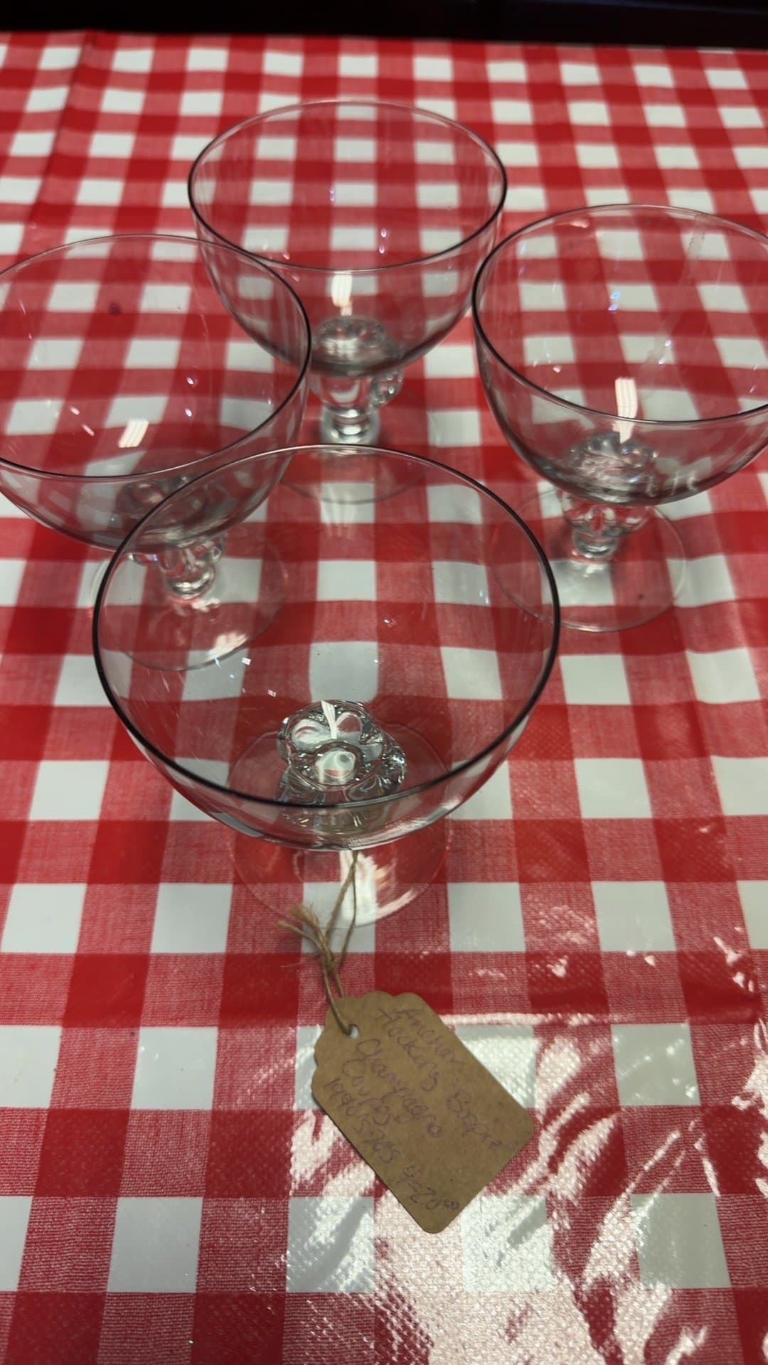Anchor Hocking 'Boopie' Champagne Coupes - Image 1