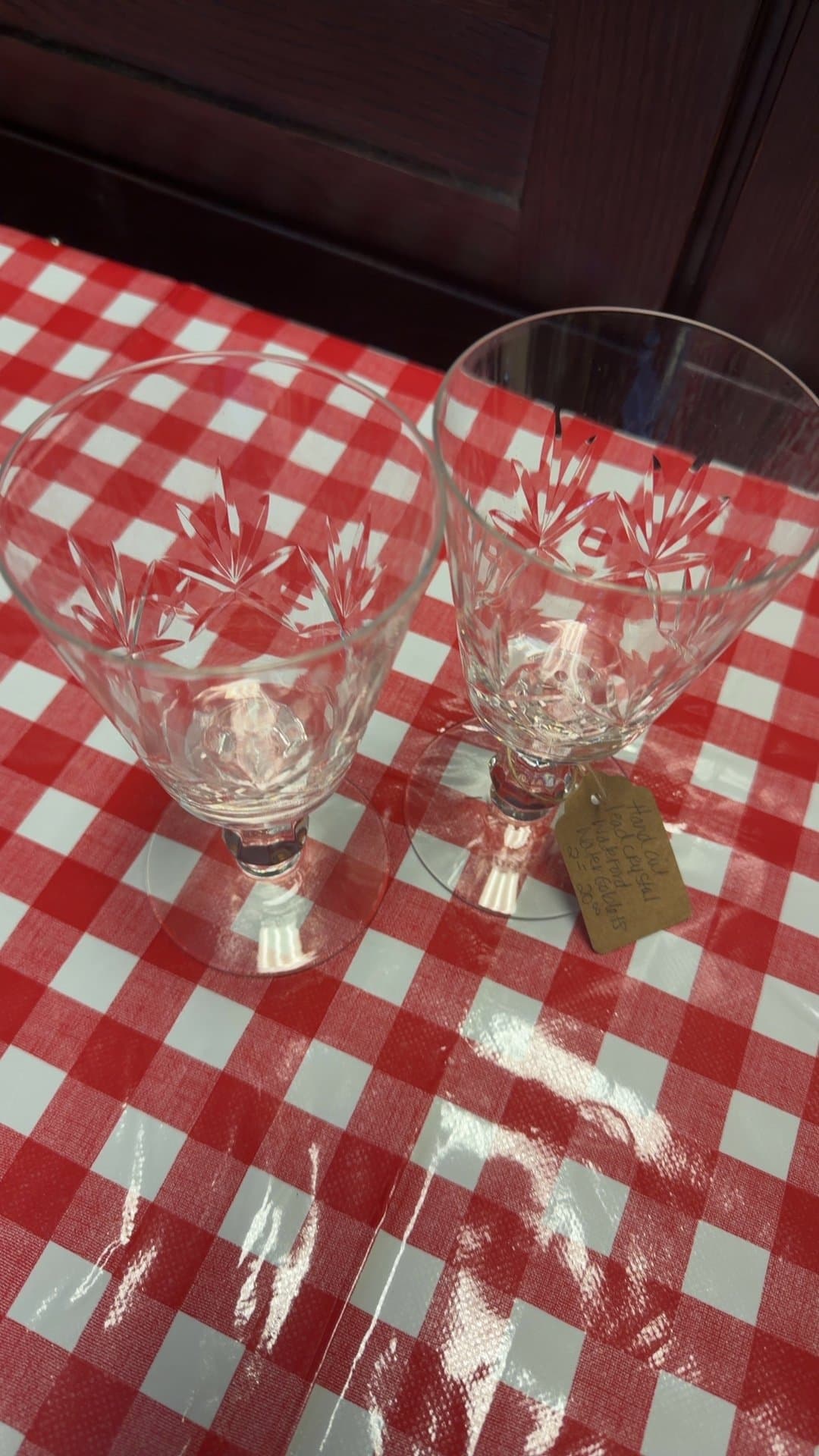 Waterford Crystal Wine Glasses - Image 1