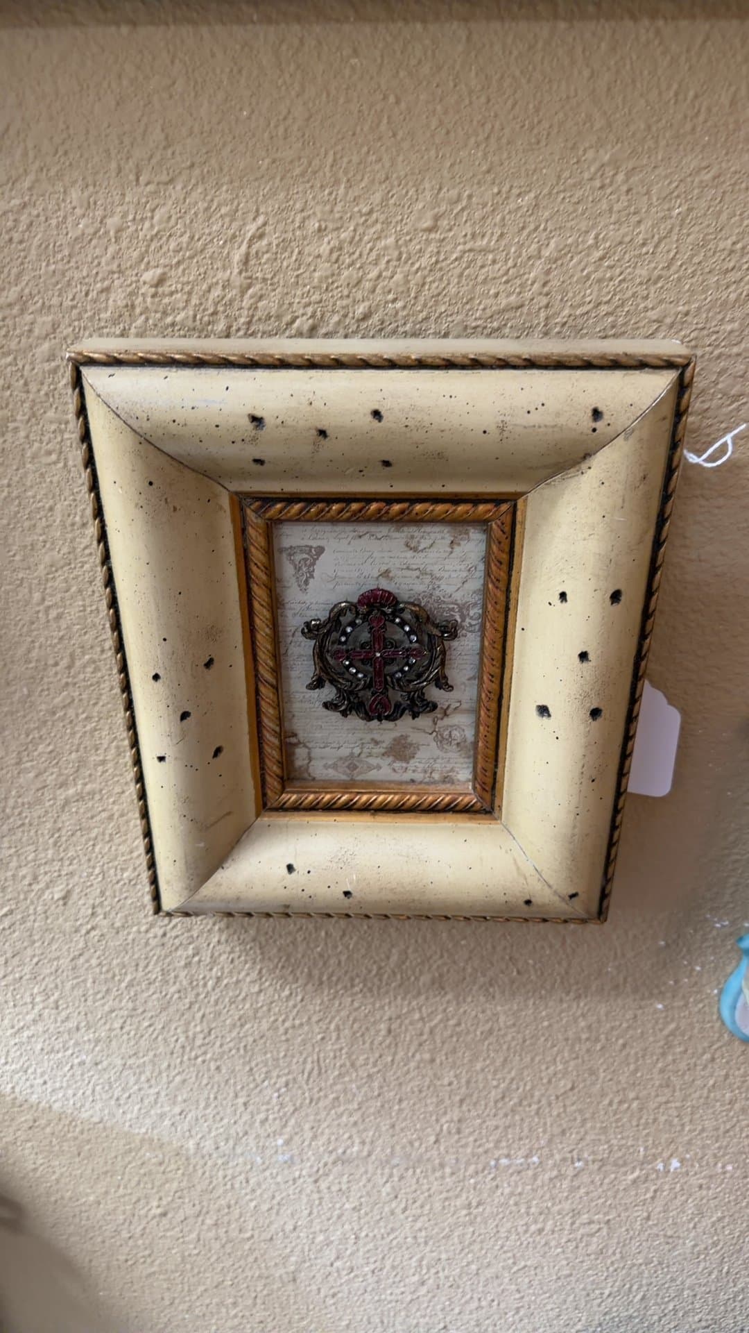 Framed Decorative Wall Art with Emblem - Image 1
