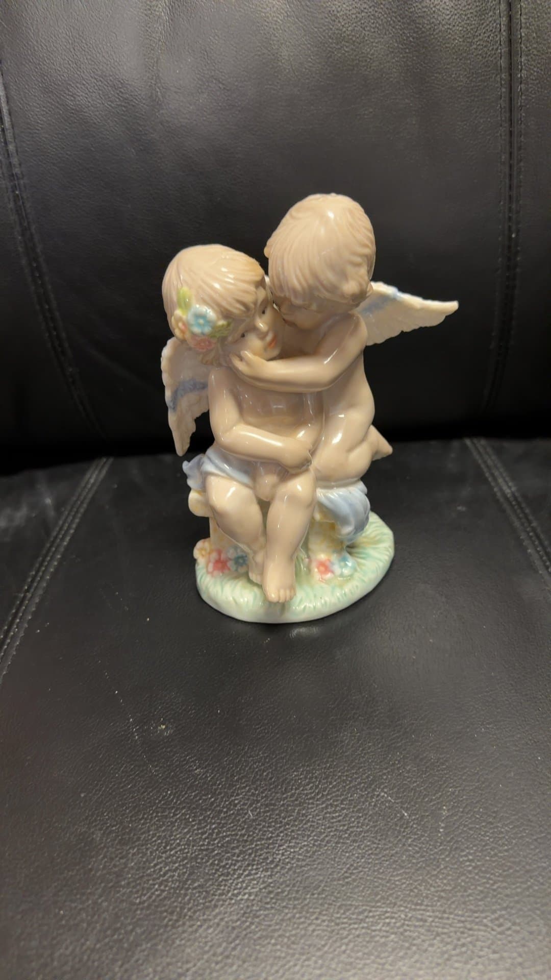 Porcelain Cherub Figurine - Image 1