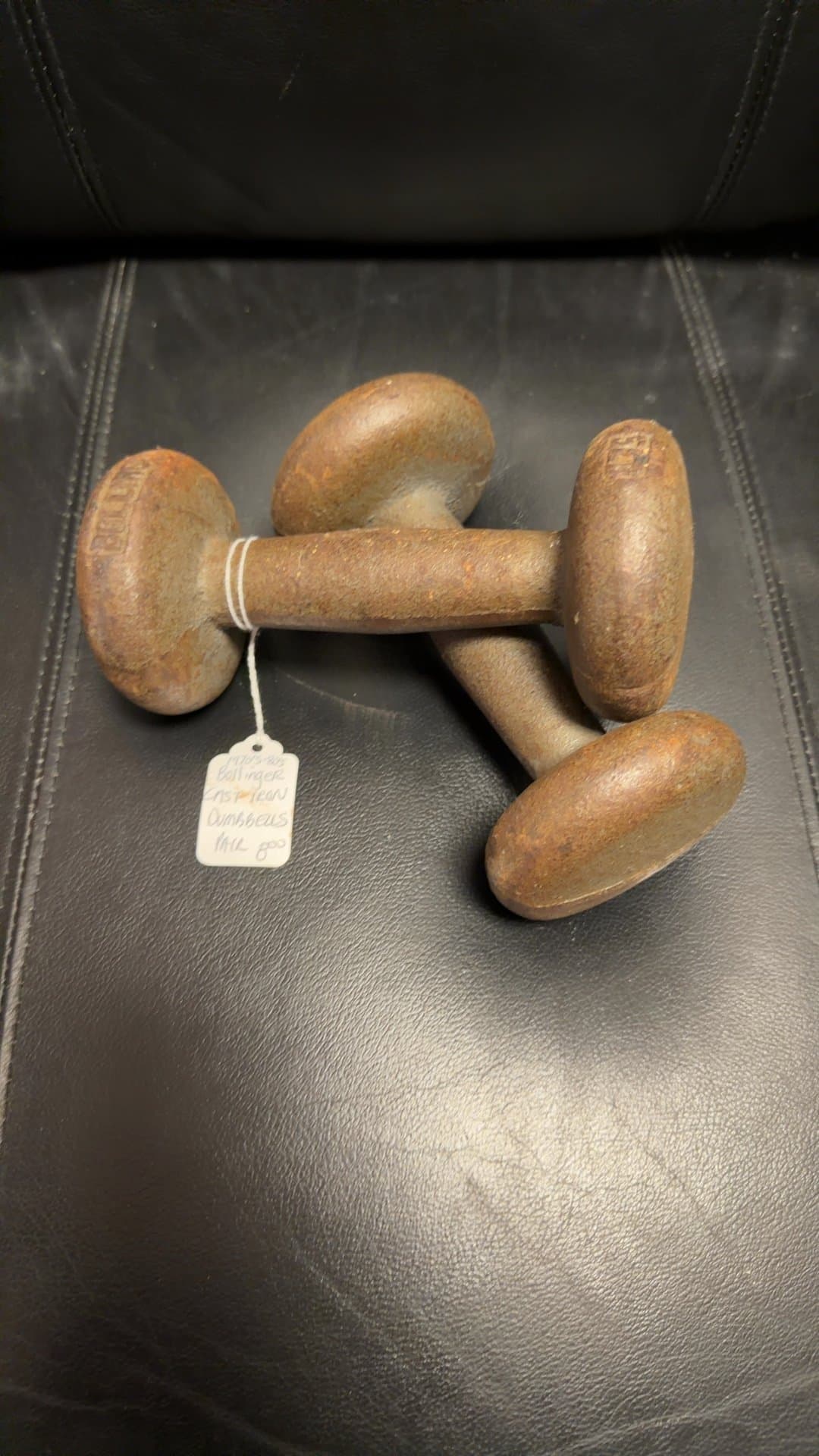 1970s-80s Bollinger Cast Iron Dumbbells - Image 1