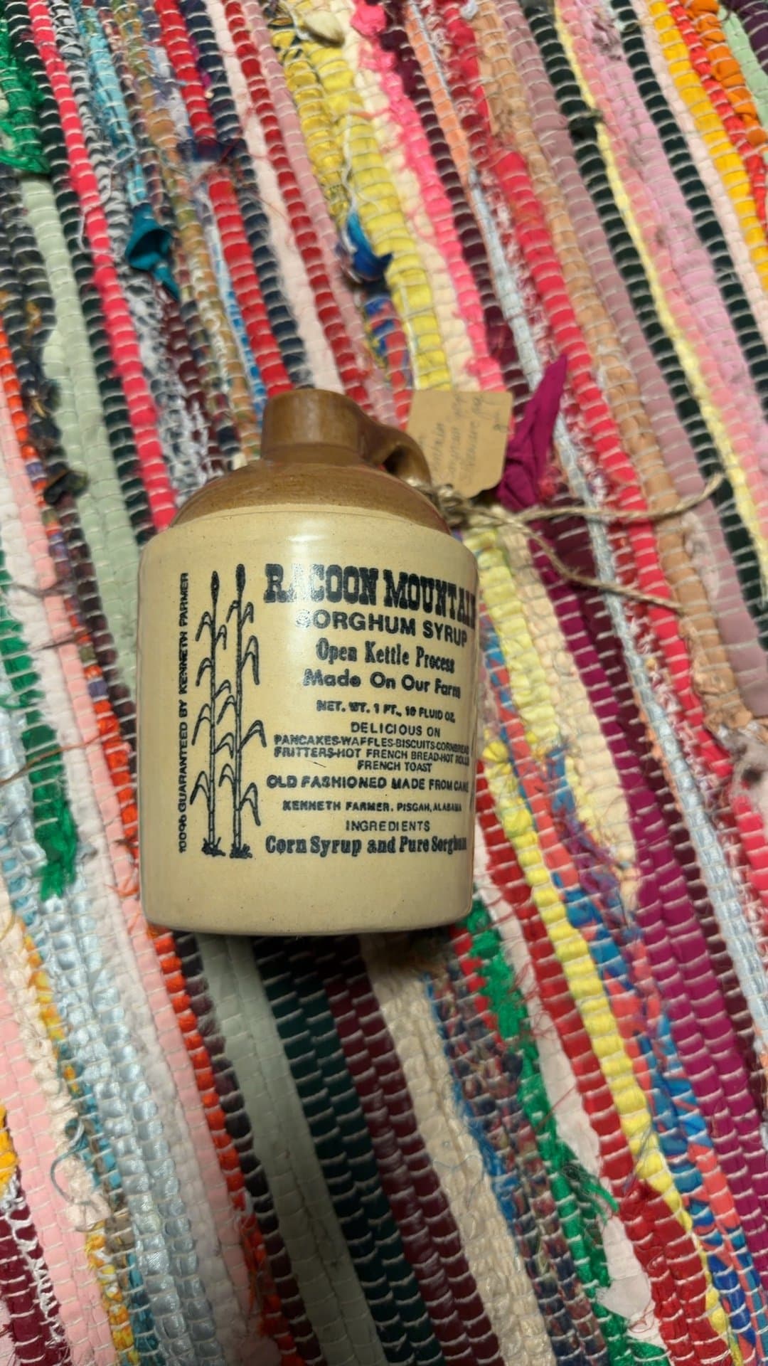 Raccoon Mountain Sorghum Syrup Jug - Image 1