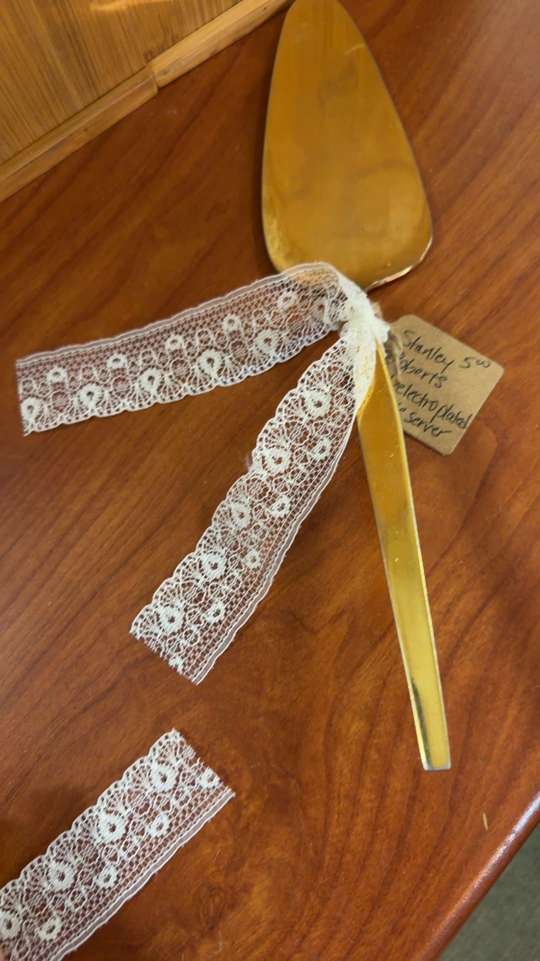 Stanley Roberts Electroplated Pie Server - Image 1
