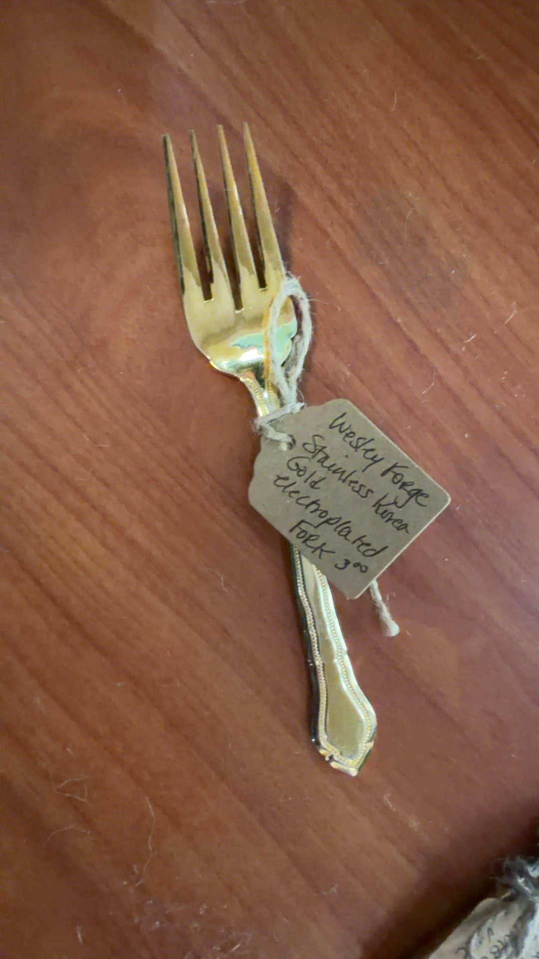 Wesky Forge Gold Electroplated Fork - Image 1