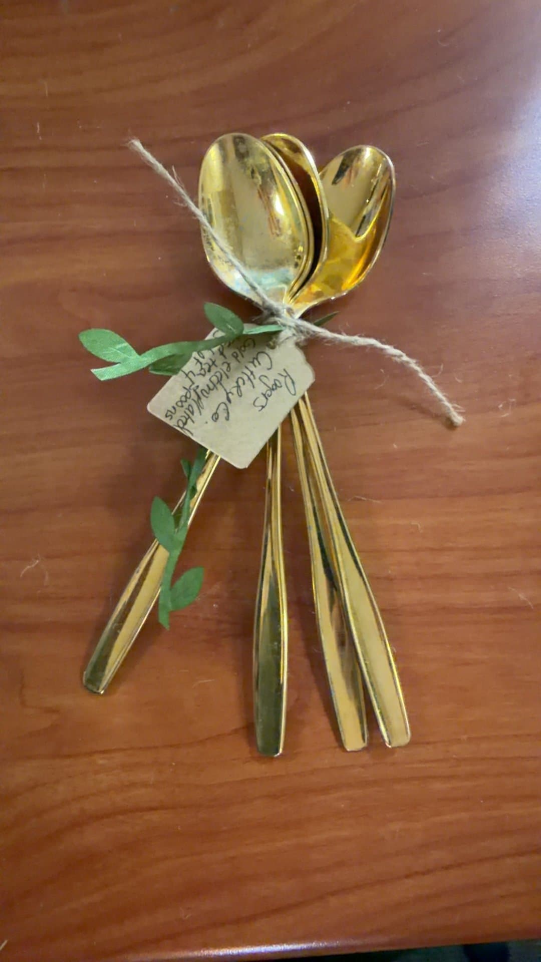 Gold-Plated Decorative Spoons Set - Image 1