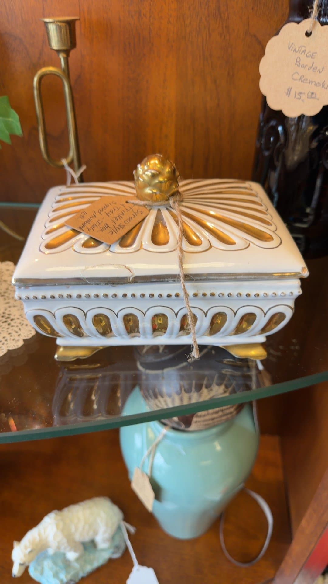 Vintage Syroco Style Trinket Box - Image 1