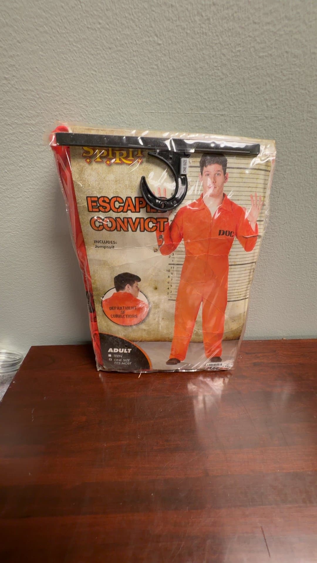 Spirit Halloween Escaped Convict Costume - Image 1