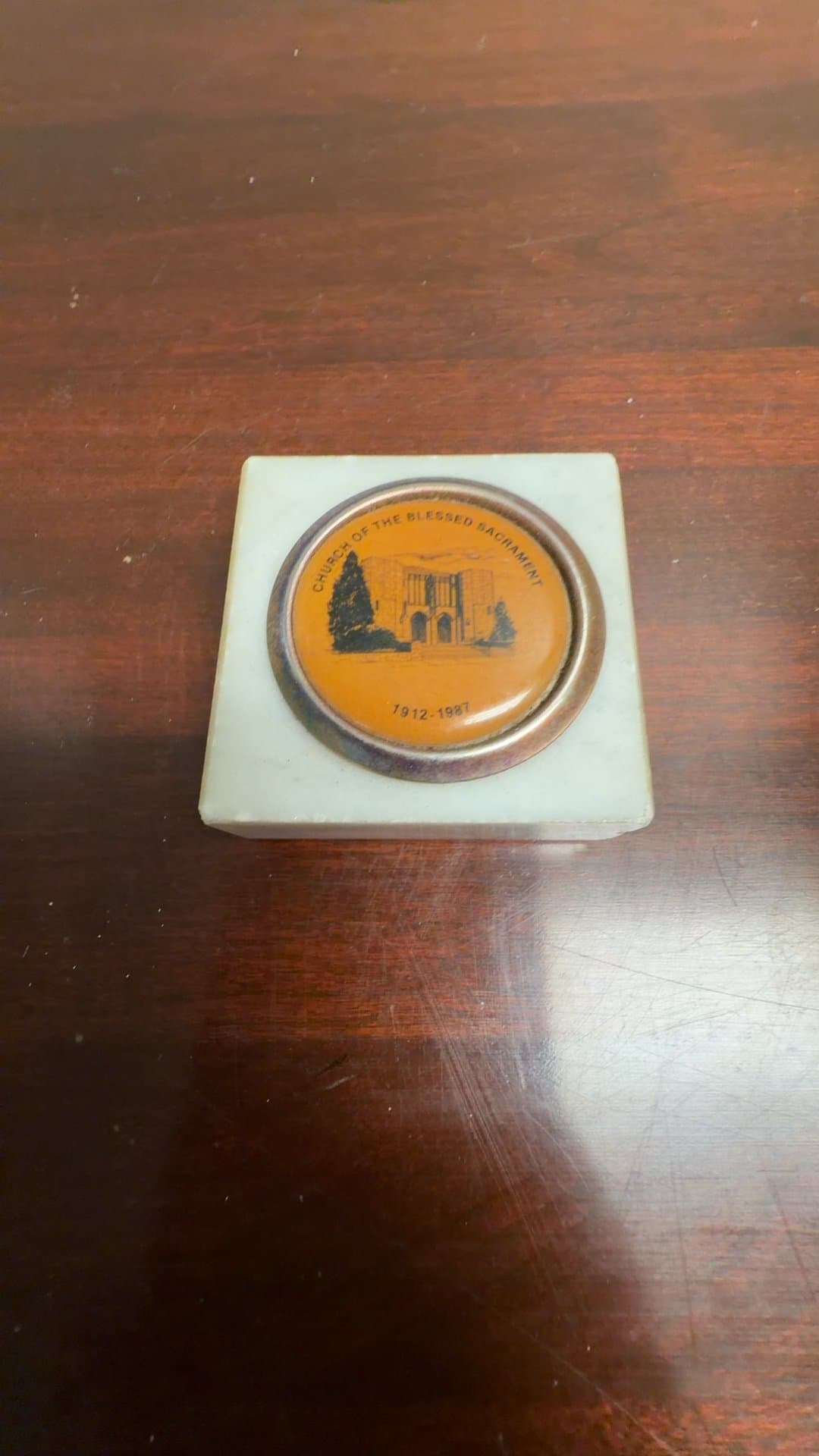 Church of the Blessed Sacrament Commemorative Paperweight - Image 1