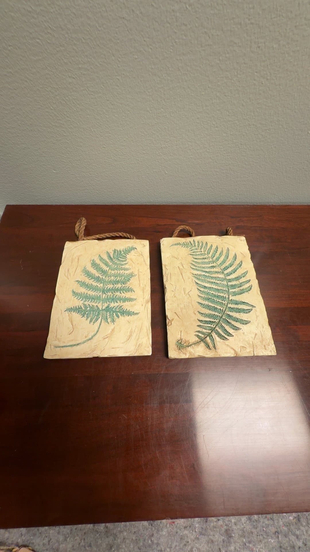 Fern Leaf Wall Plaques - Image 1
