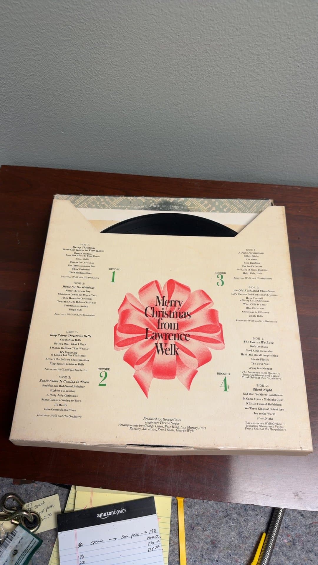Merry Christmas from Lawrence Welk Vinyl Record Set - Image 1