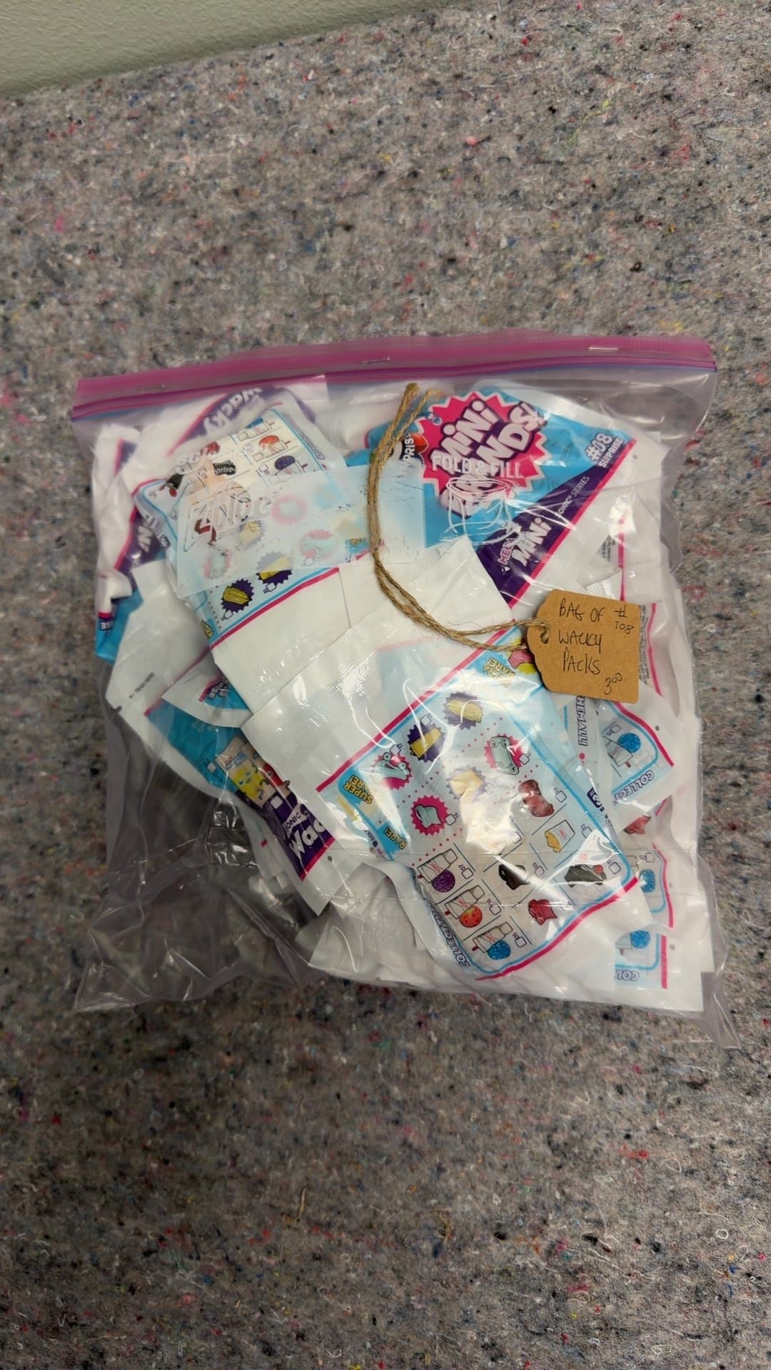 Bag of Mini Brands Wacky Packs - Image 1