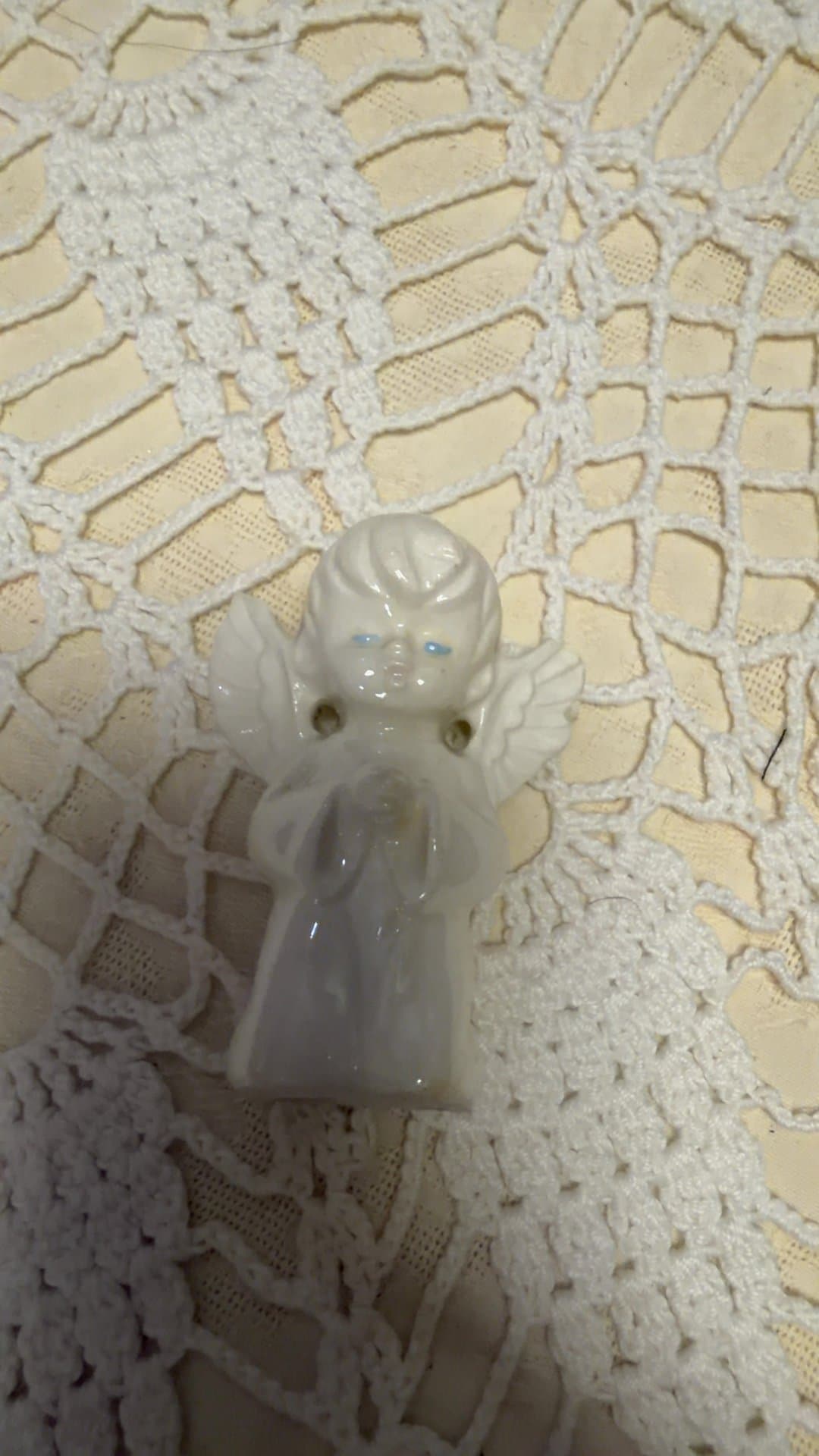 Porcelain Angel Figurine - Image 1