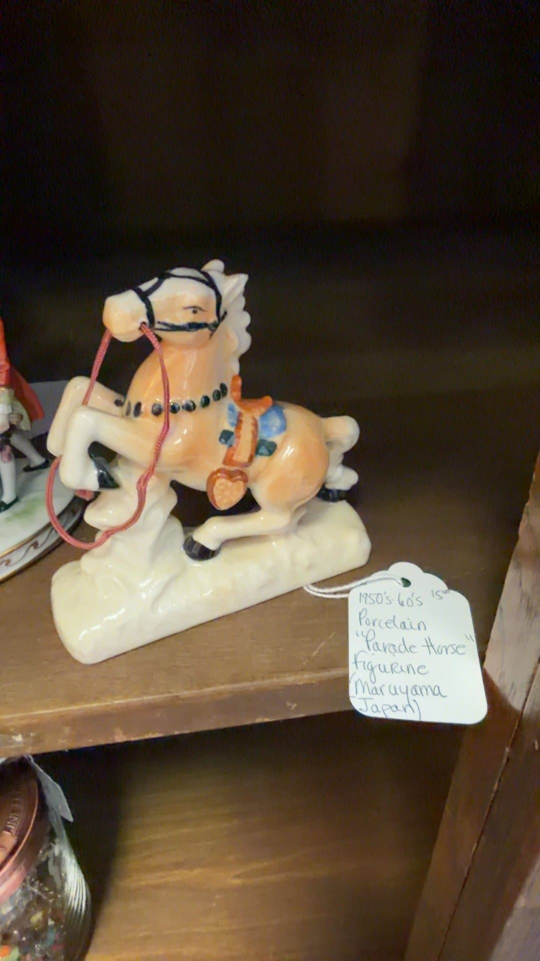 1950s-60s Porcelain Parade Horse Figurine - Image 1