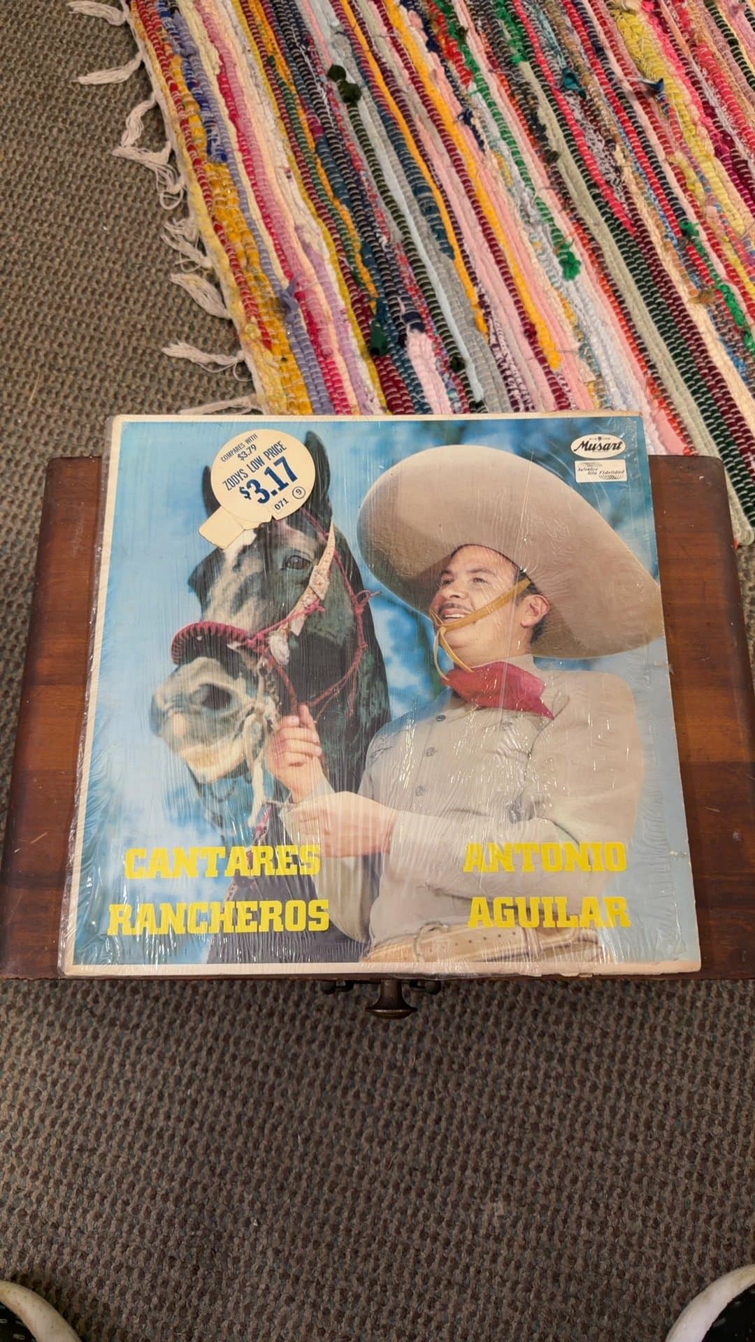 Cantares Rancheros Vinyl Record by Antonio Aguilar - Image 1