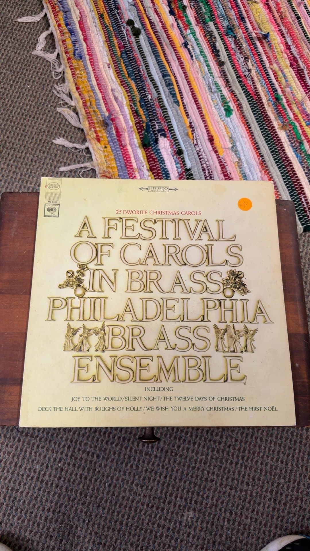 A Festival of Carols in Brass - Philadelphia Brass Ensemble Vinyl Record - Image 1