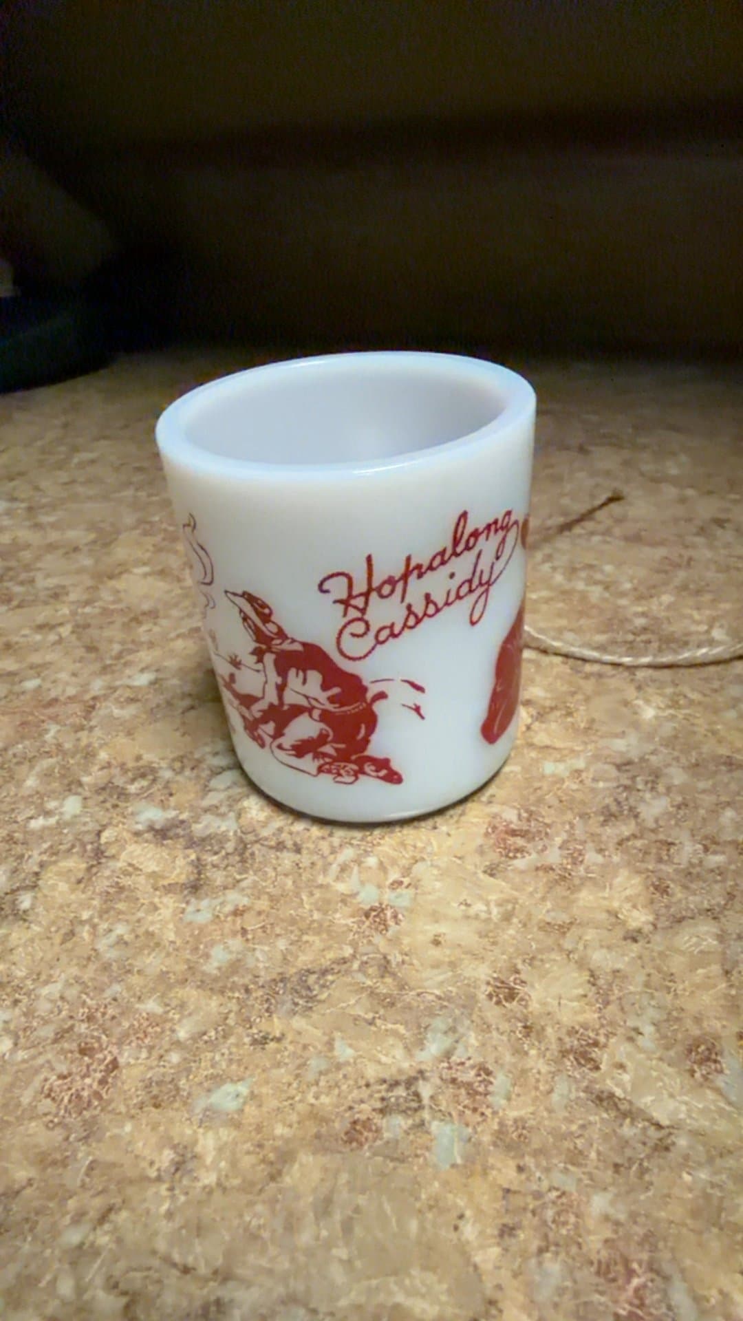 Hopalong Cassidy Milk Glass Mug - Image 1