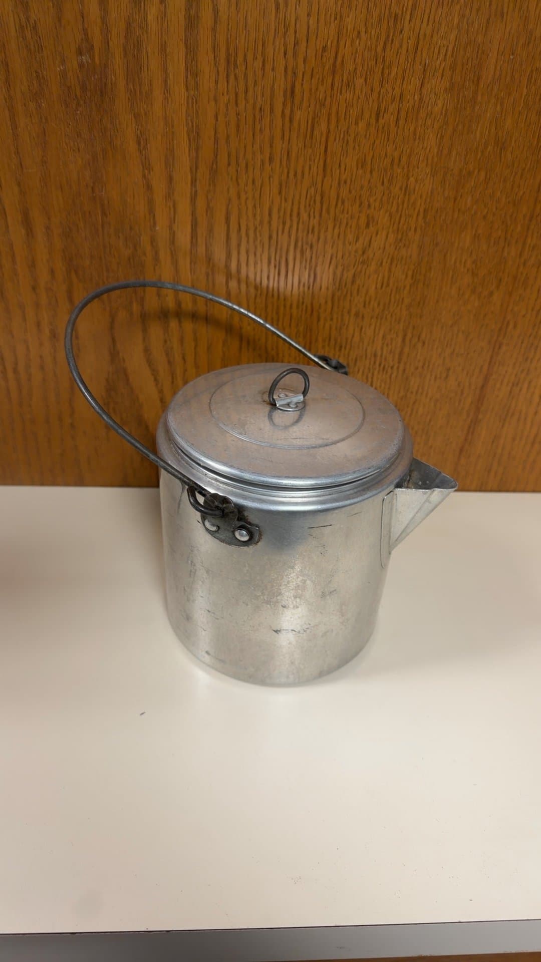 Vintage Aluminum Coffee Percolator - Image 1