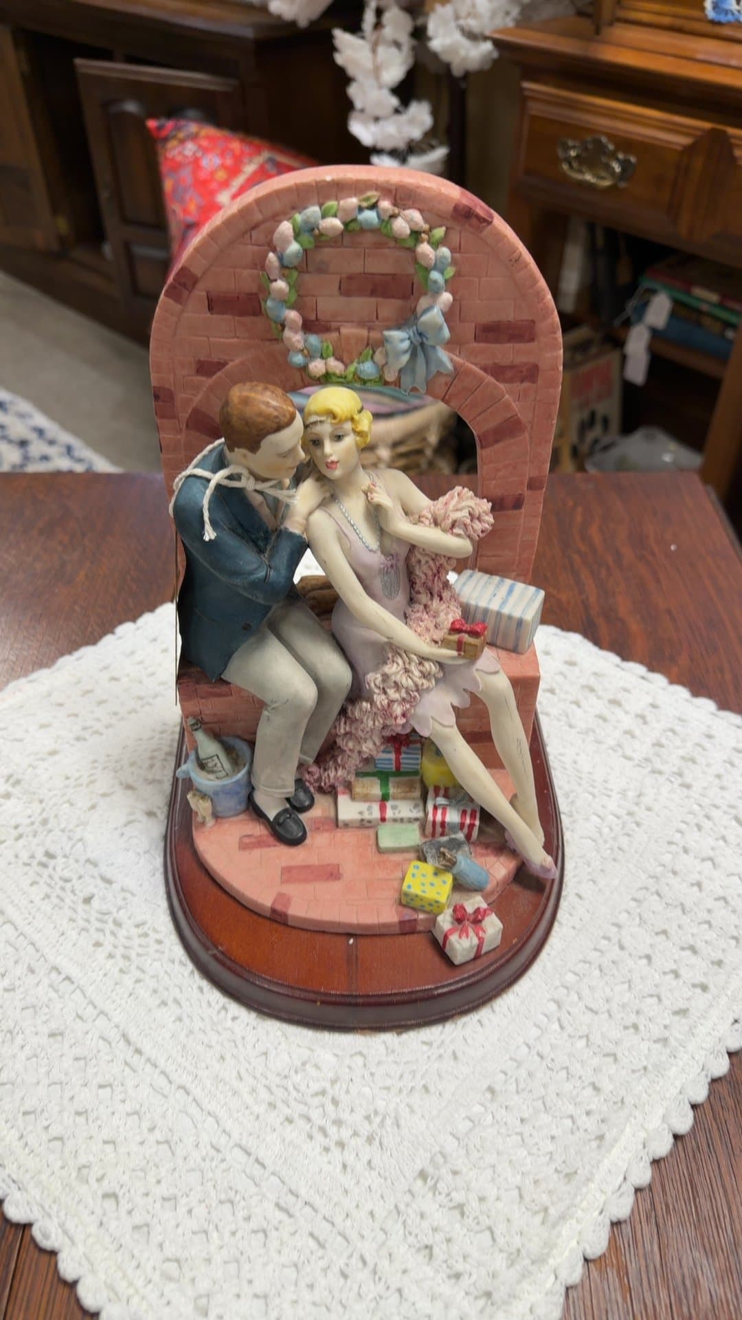 1990 Signed 'A Gift of Love' Figurine by Marnie Lichts - Image 1