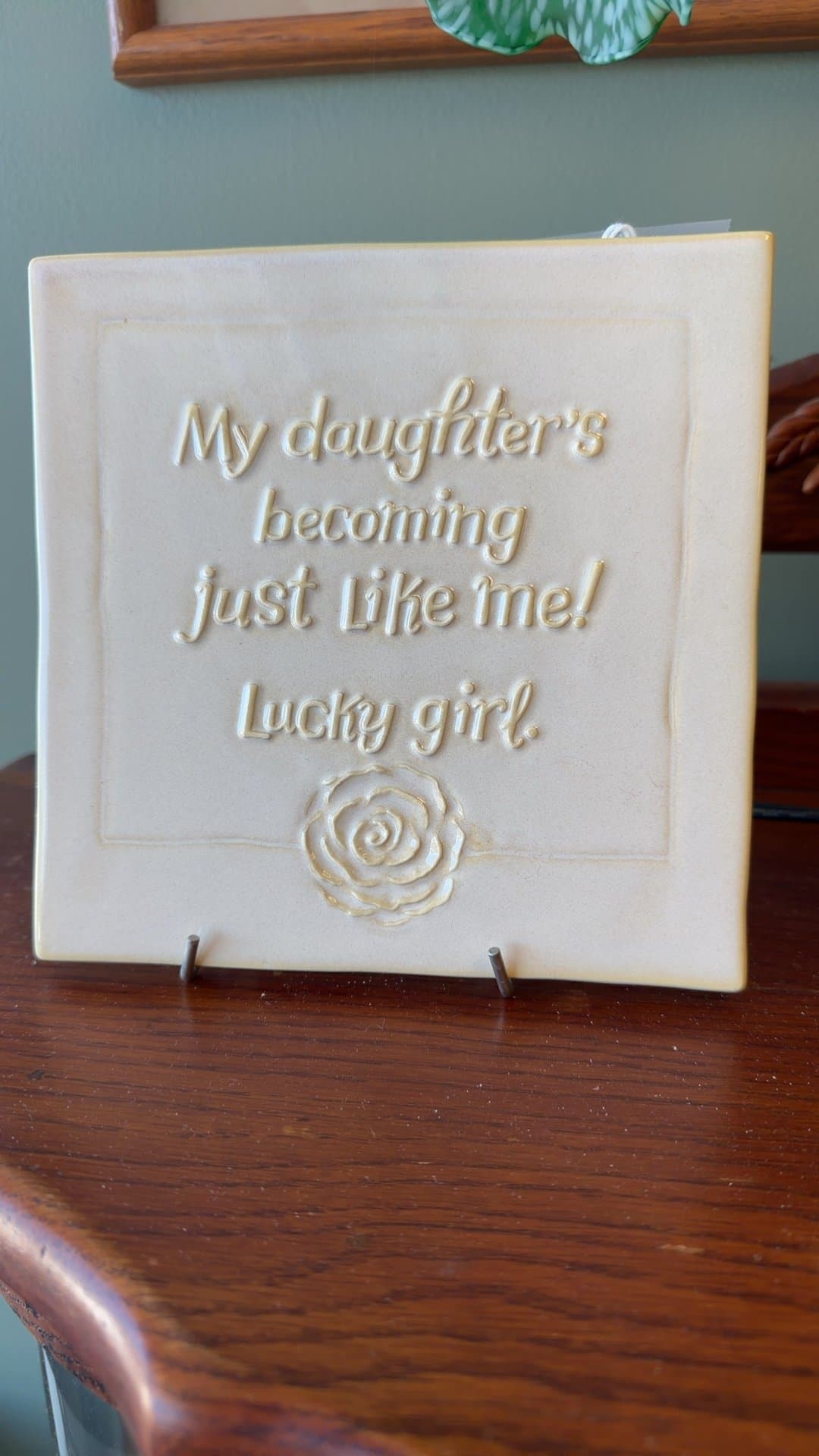 Hallmark 'My Daughter' Ceramic Plaque - Image 1