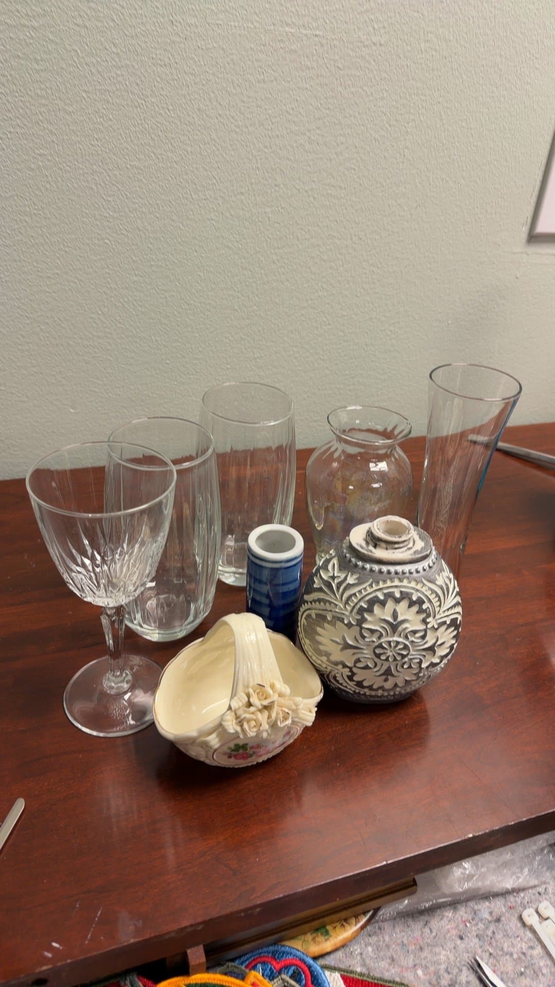 Assorted Glassware and Decorative Items - Image 1