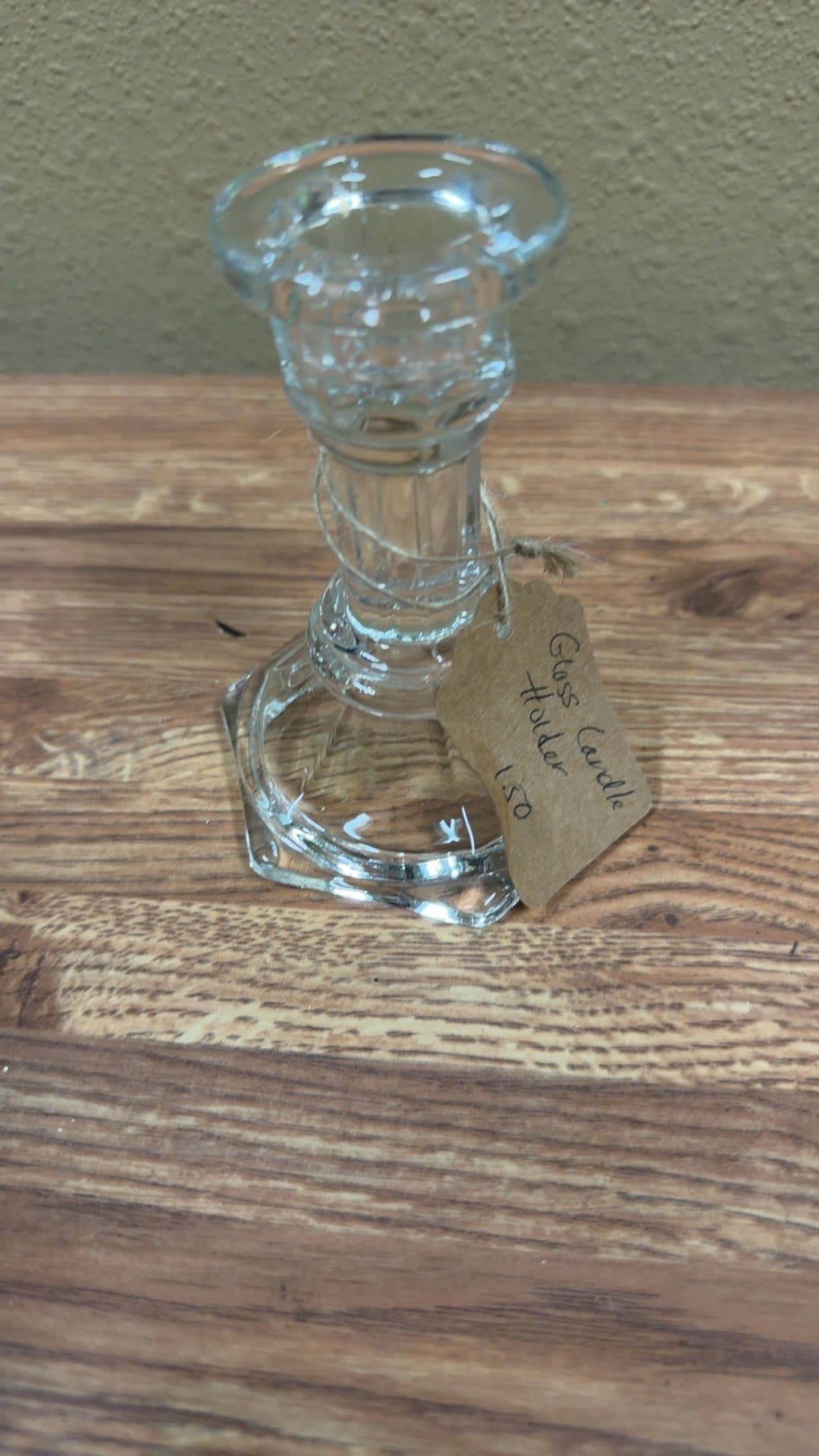 Glass Candle Holder - Image 1