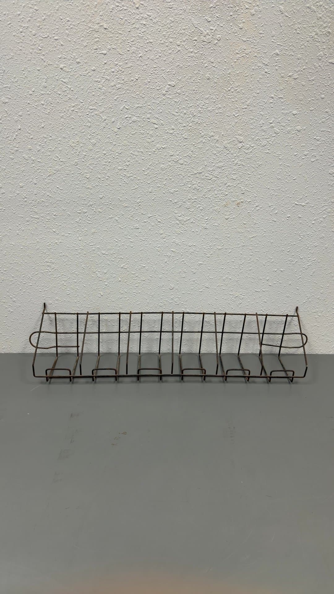 Vintage Metal Wire Pegboard Display Rack - Image 1