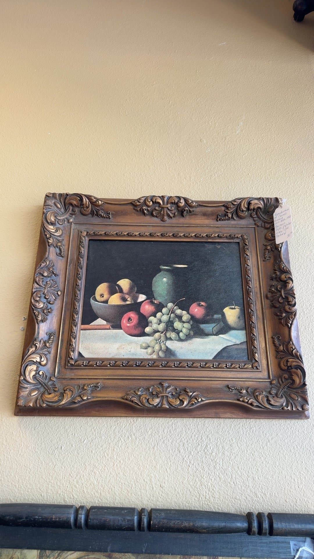 Baroque Style Still Life Painting Reproduction - Image 1