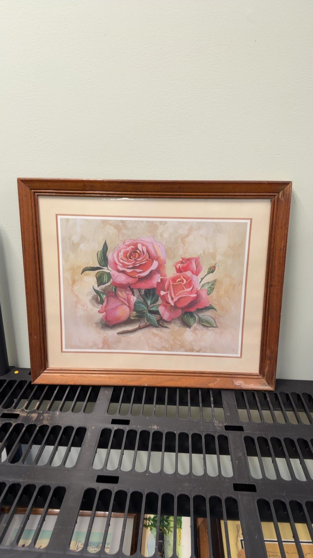 Framed Rose Print - Image 1