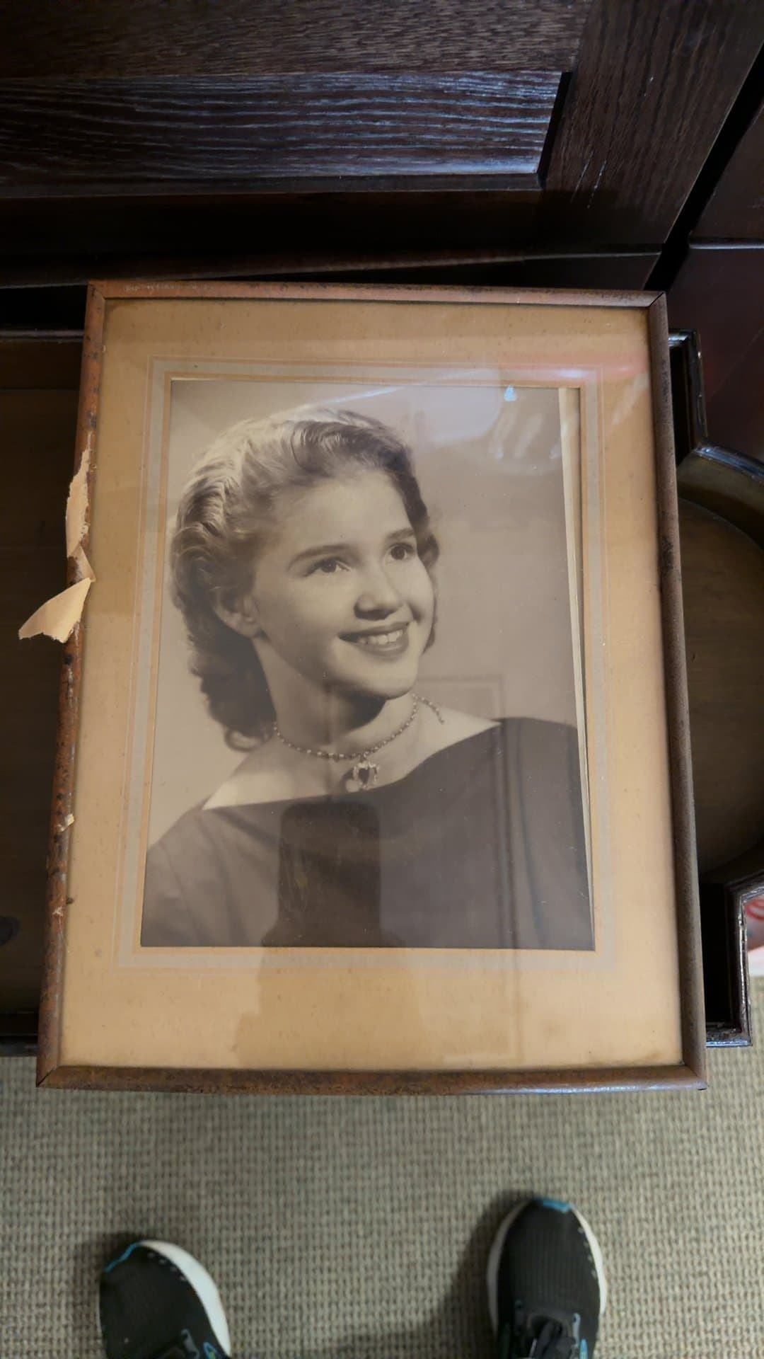 Vintage Framed Portrait Photograph - Image 1