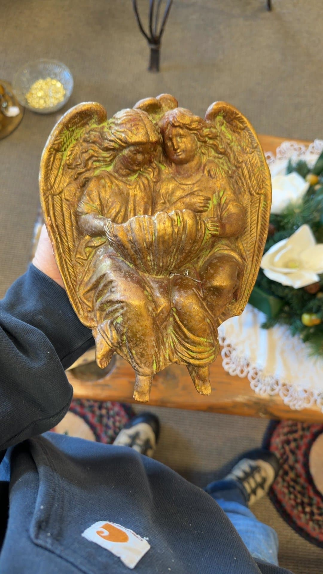 Vintage Angel Wall Plaque - Image 1