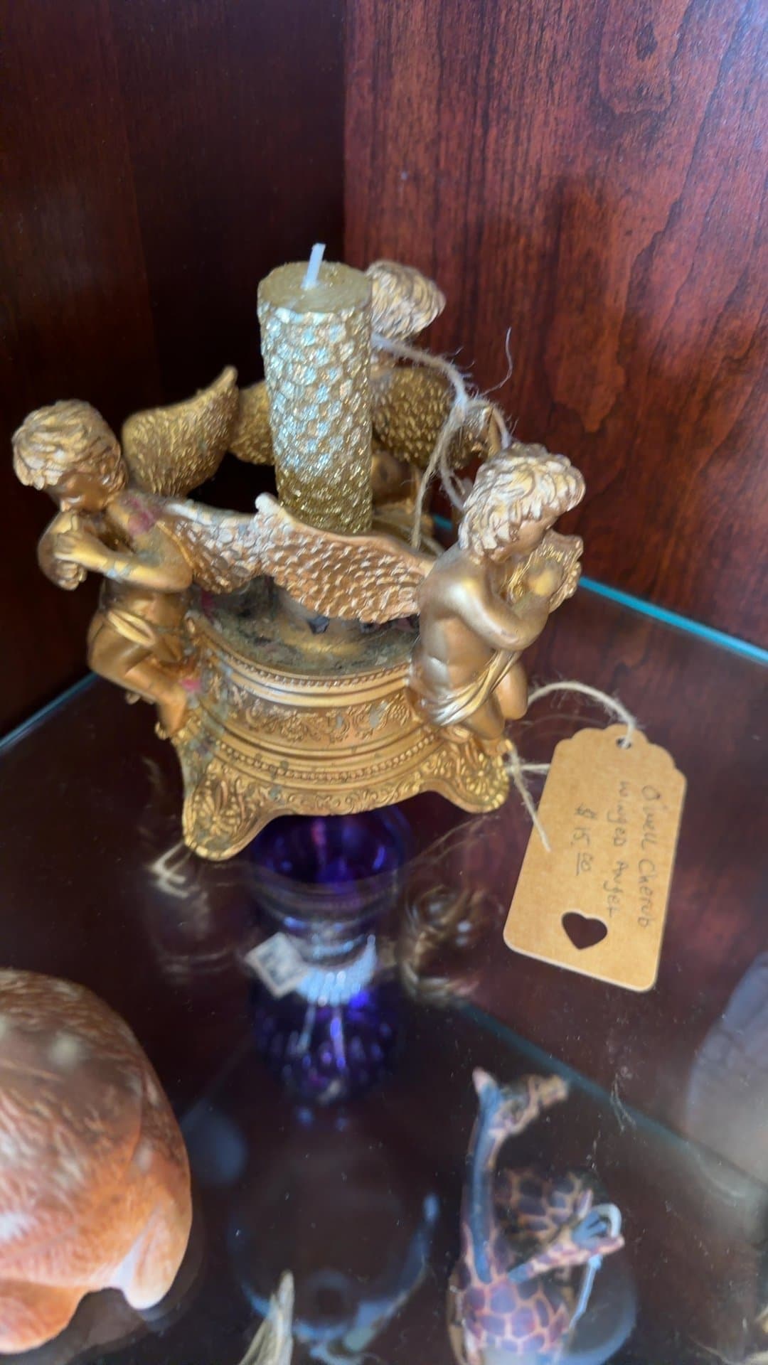 Ornate Cherub Candle Holder - Image 1