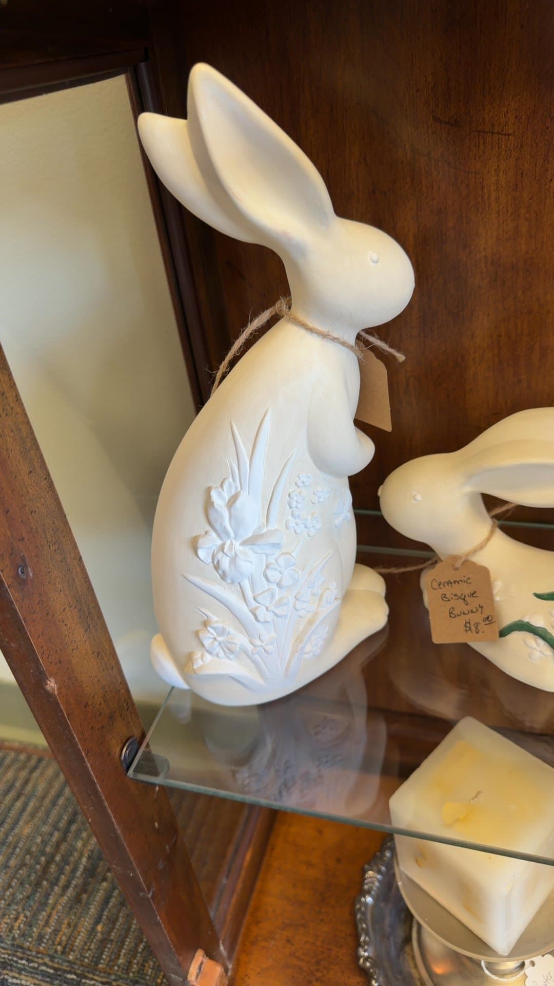 Ceramic Bisque Bunny Figurine - Image 1