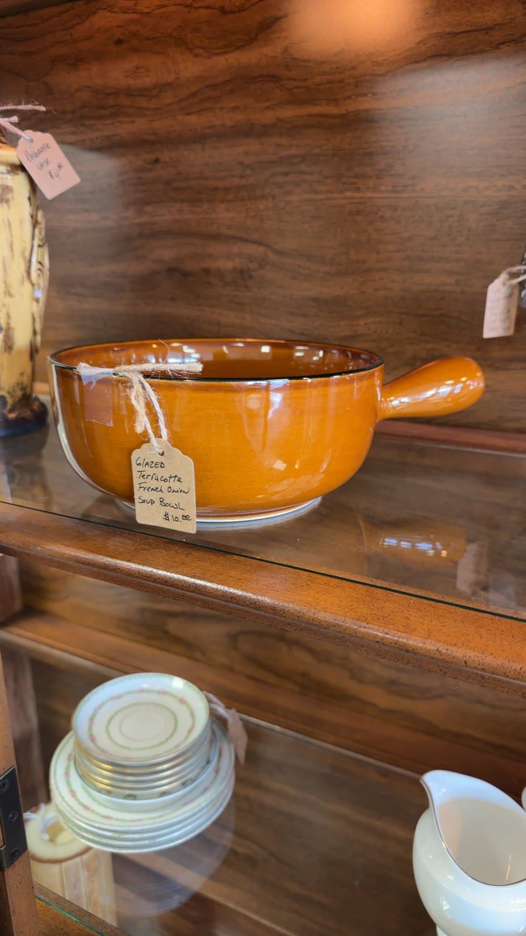 Glazed Terracotta French Onion Soup Bowl - Image 1